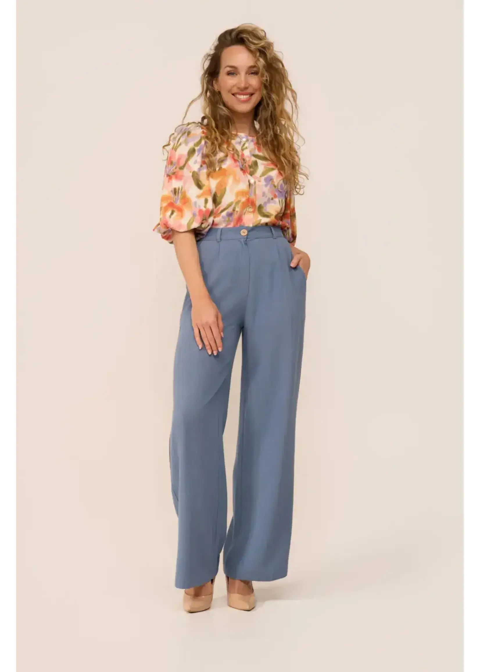 VERY CHERRY VERY CHERRY LINDA PANTS BLUEJEAN LINEN