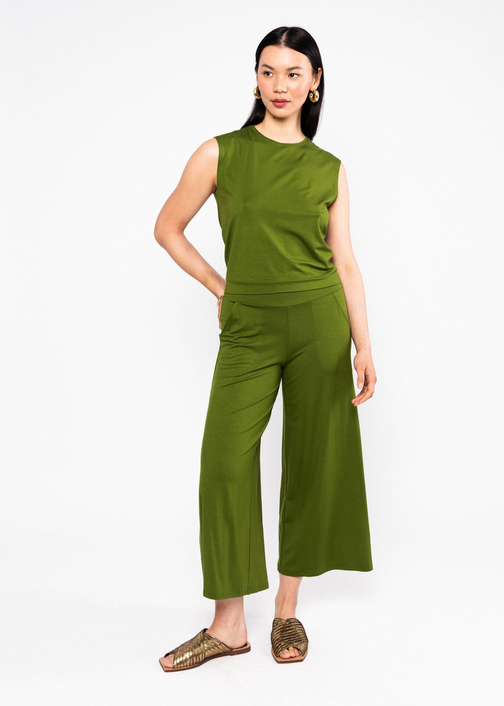 BLUTSGESCHWISTER BLUTSGESCHWISTER CUL DE BERLIN CULOTTES TROPICAL HARMONY GREEN