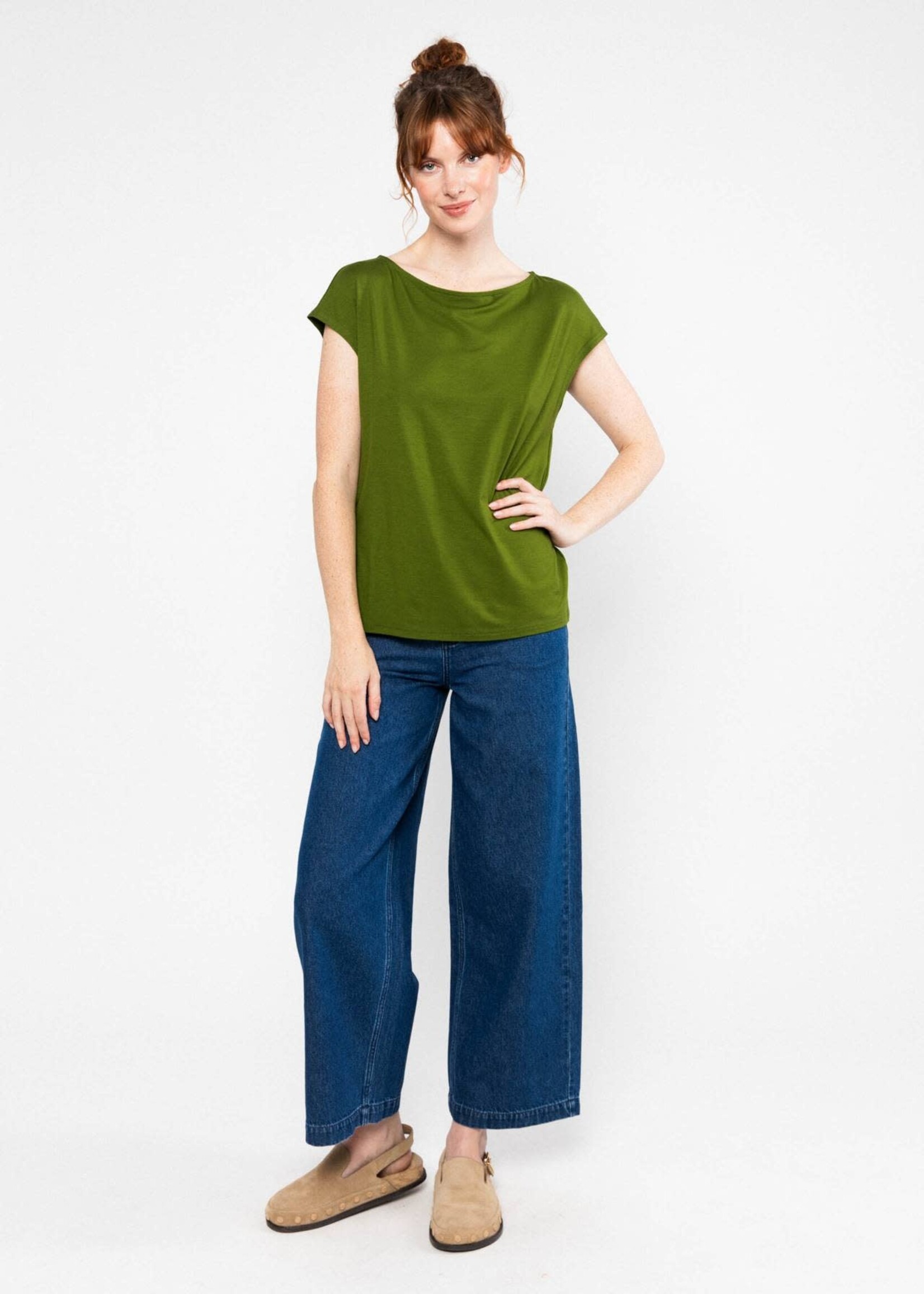 BLUTSGESCHWISTER BLUTSGESCHWISTER BREEZY FLOWGIRL TROPICAL HARMONY GREEN