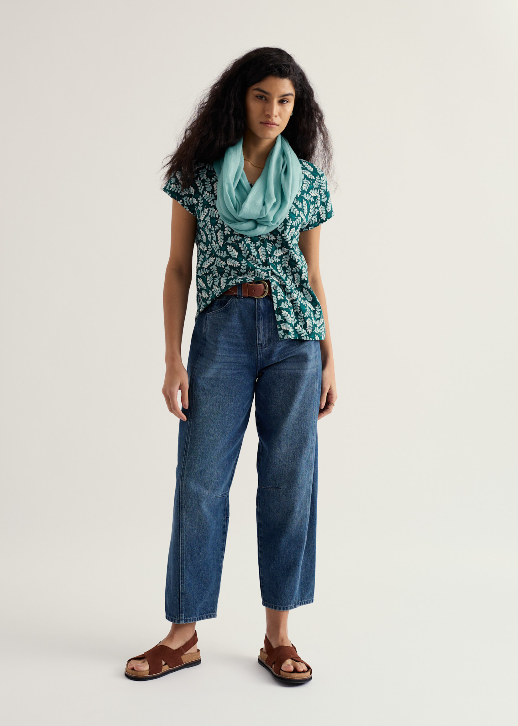 SEASALT CORNWALL SEASALT STUDIO GLASS TOP INDIGO LEAF DARK WRECKAGE