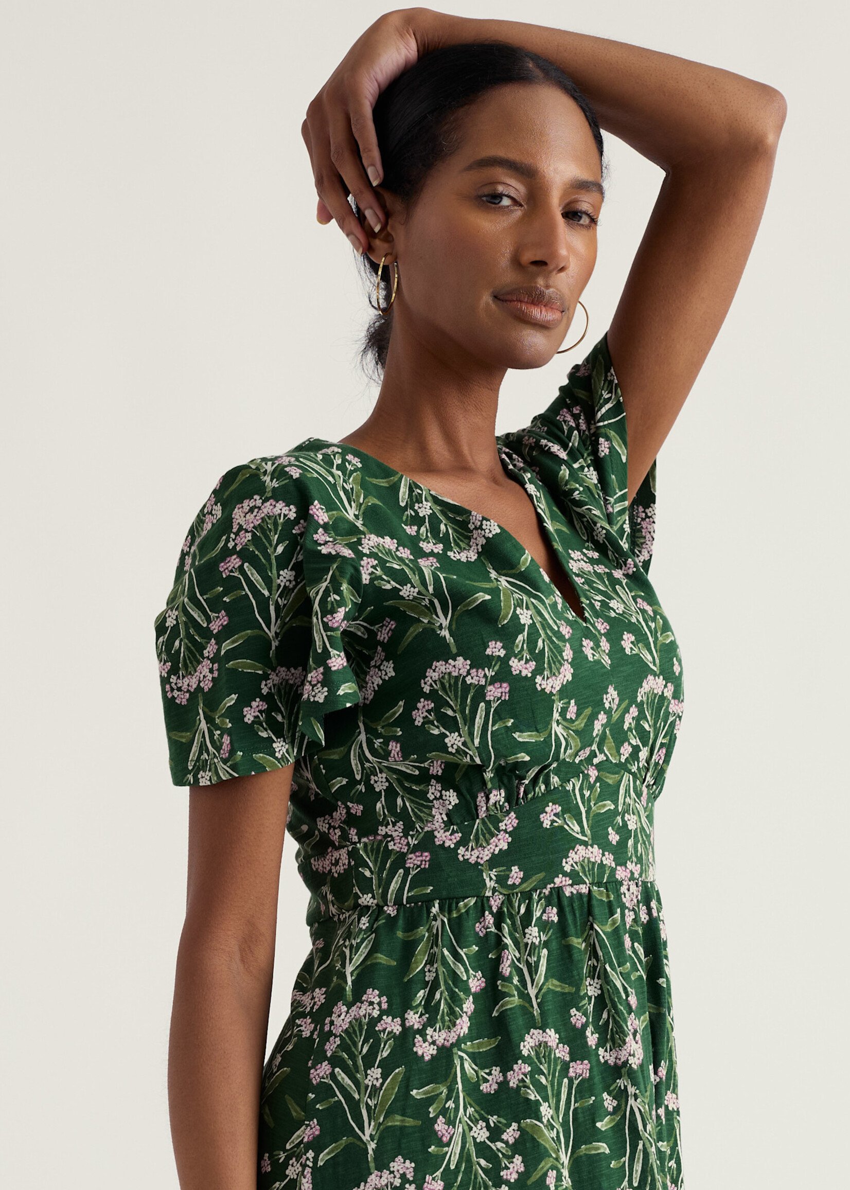 SEASALT CORNWALL SEASALT CHATEAUX DRESS YARROW STUDY TREETOP