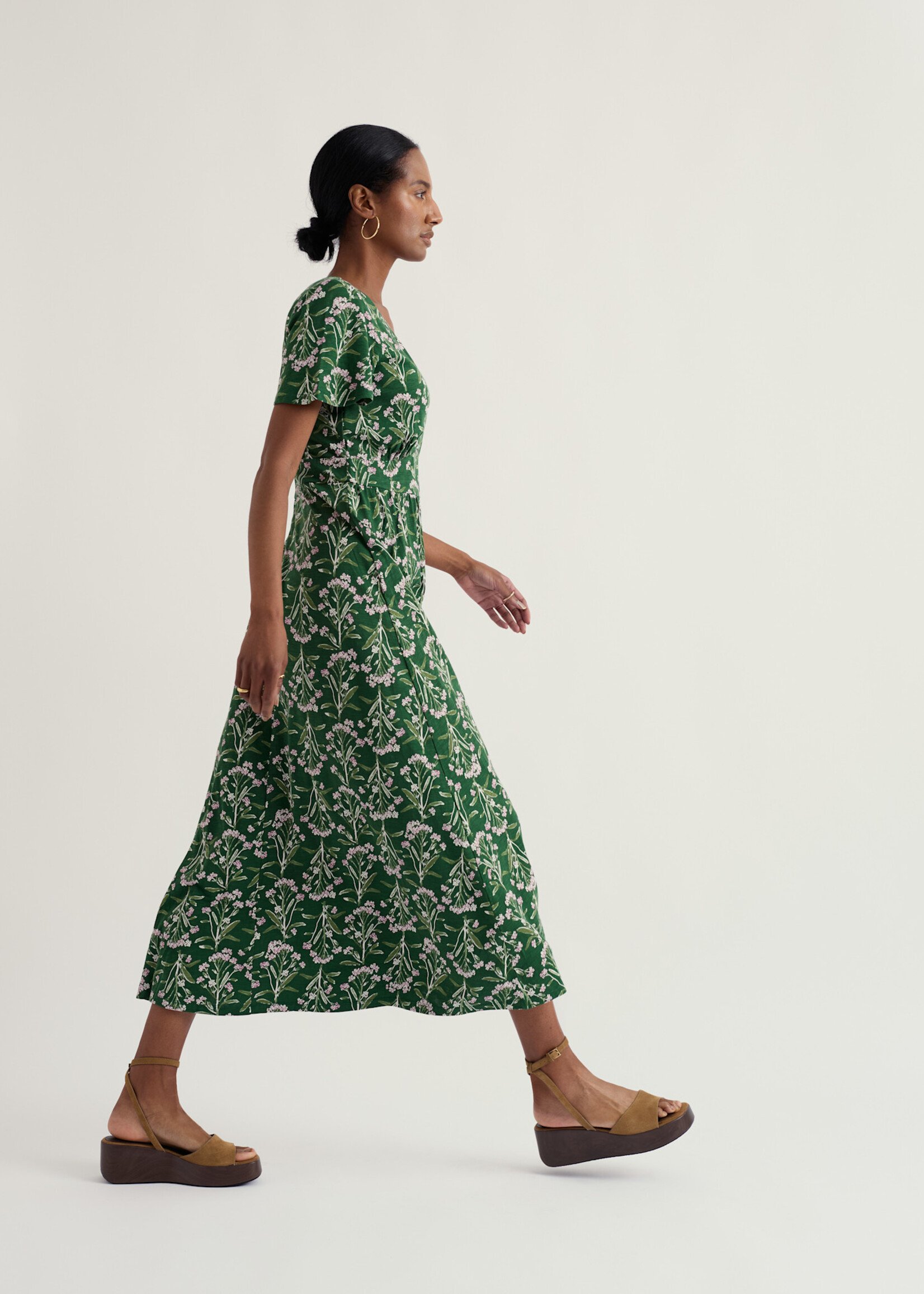 SEASALT CORNWALL SEASALT CHATEAUX DRESS YARROW STUDY TREETOP