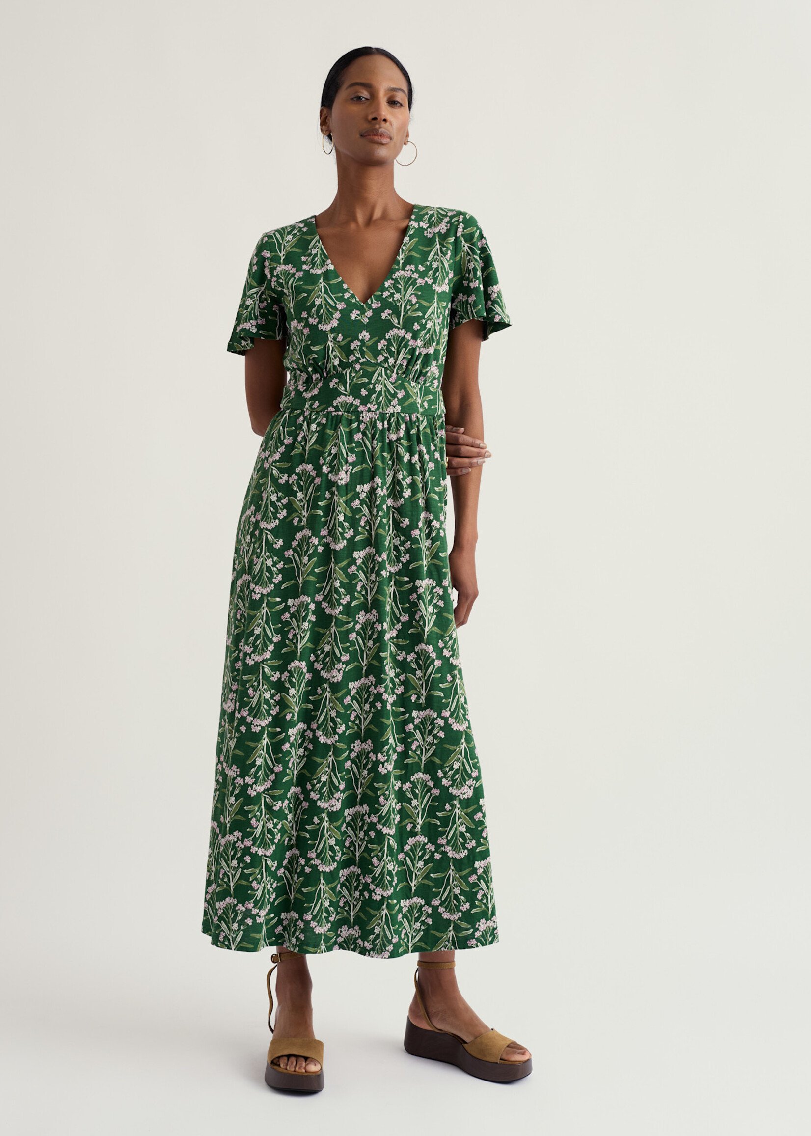 SEASALT CORNWALL SEASALT CHATEAUX DRESS YARROW STUDY TREETOP