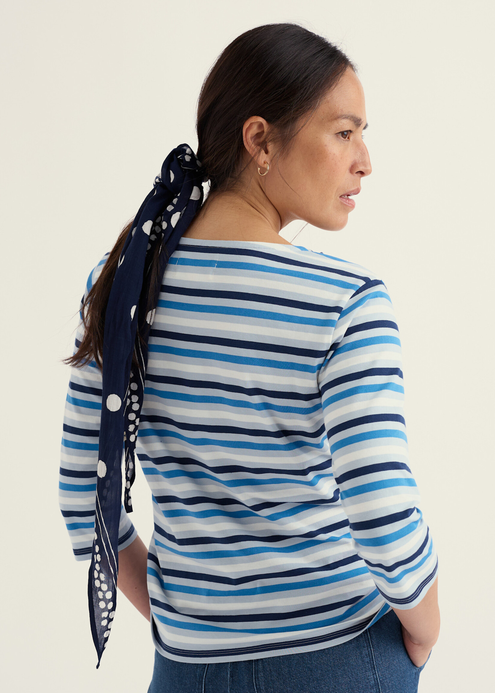 SEASALT CORNWALL SEASALT SAILOR TOP TRI MINI CORNISH BLUE FOG