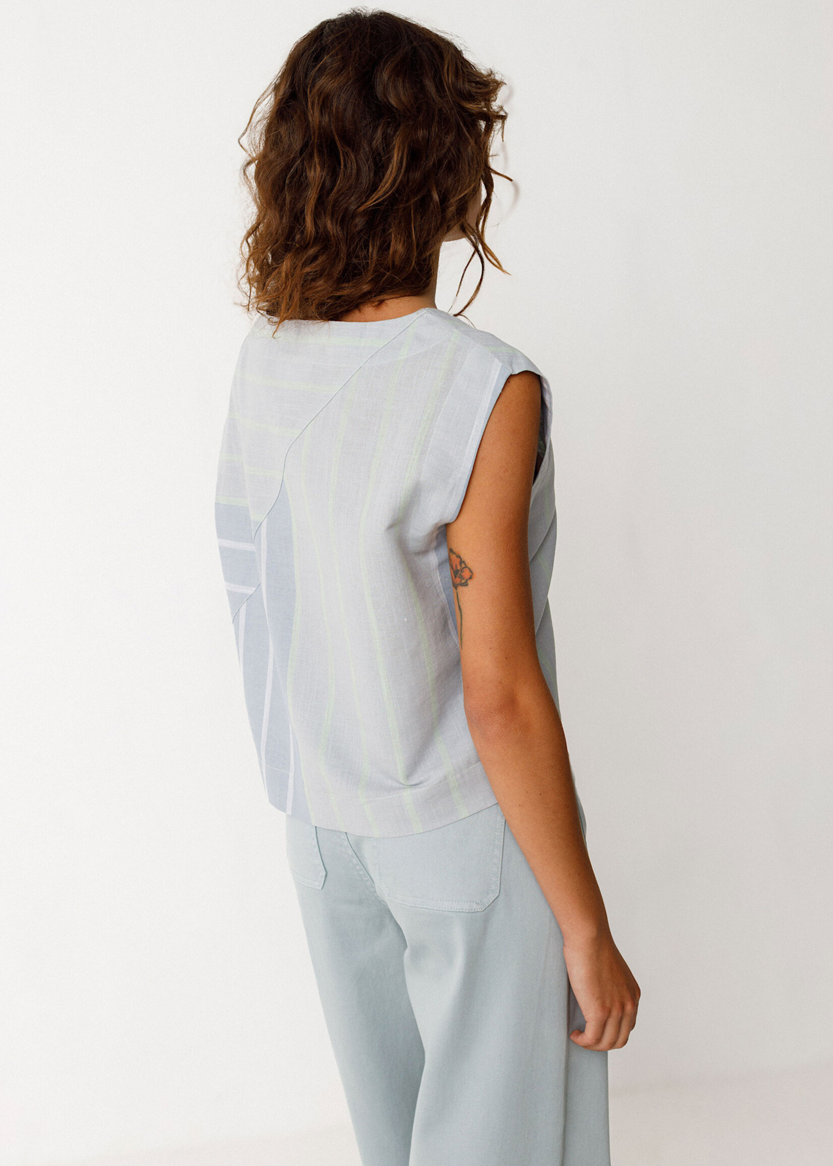 SKFK SKFK LESIA TOP GREY MULTI