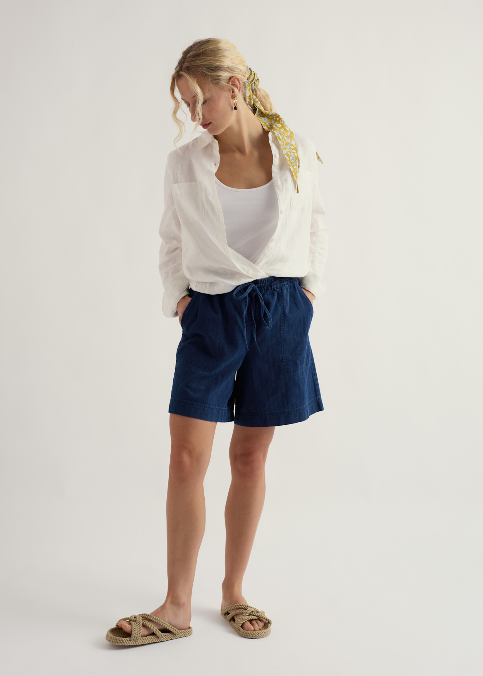 SEASALT CORNWALL SEASALT ESKELLI SHORT MID WASH DENIM