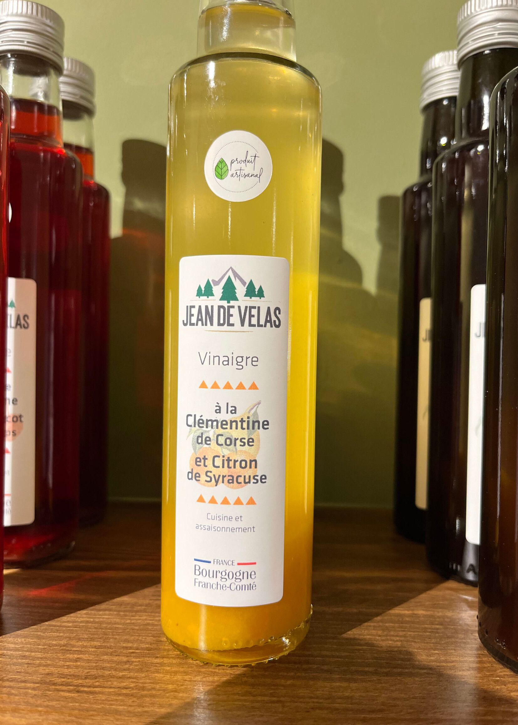 JEAN DE VELAS JEAN DE VELAS VINAIGRE CLÉMENTINE DE CORSE CITRON DE SYRACUSE 25 CL