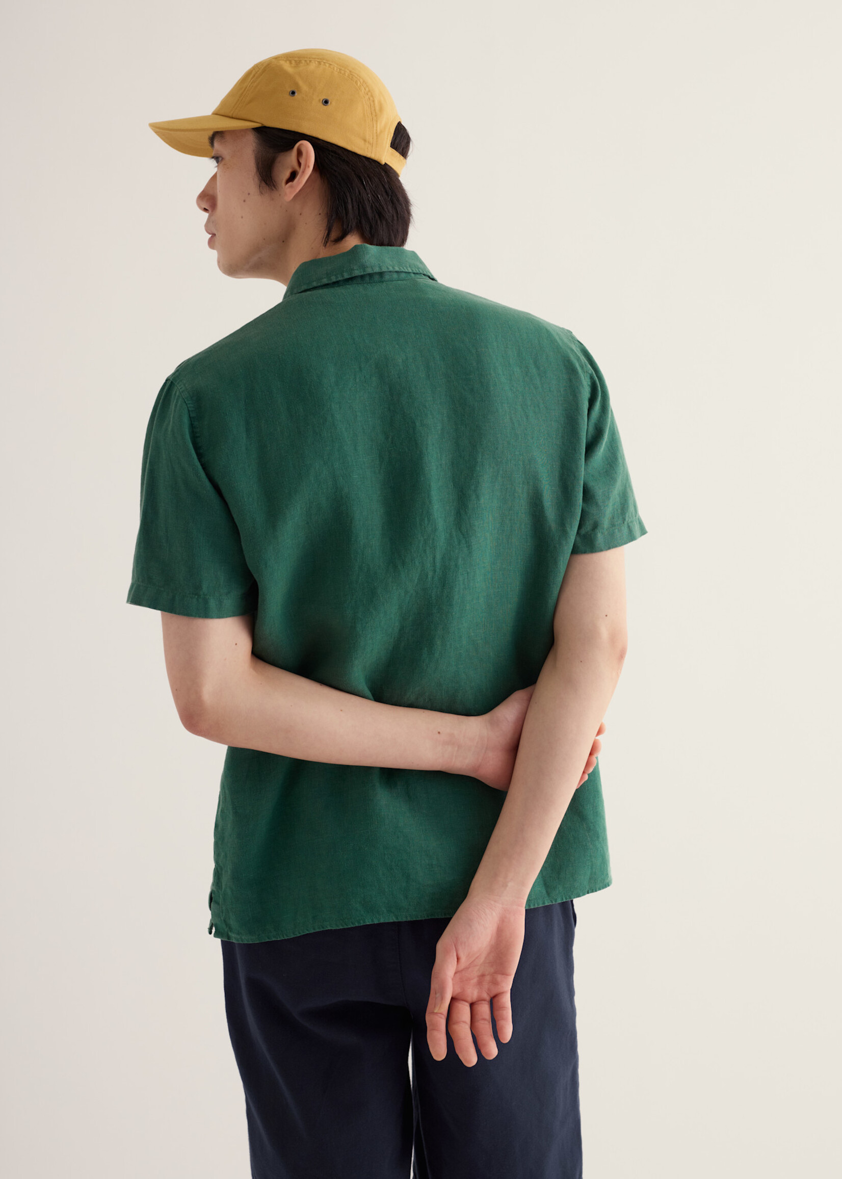 SEASALT CORNWALL SEASALT MEN’S CARNE SS SHIRT RUSCUS LEAF