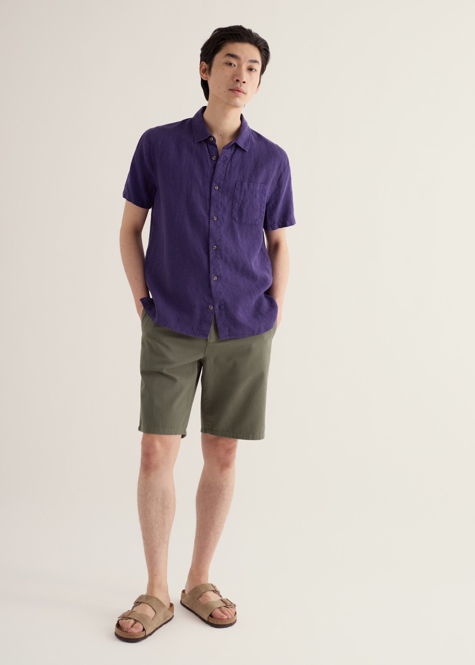 SEASALT CORNWALL SEASALT MEN’S CARNE SS SHIRT BLACKCURRANT