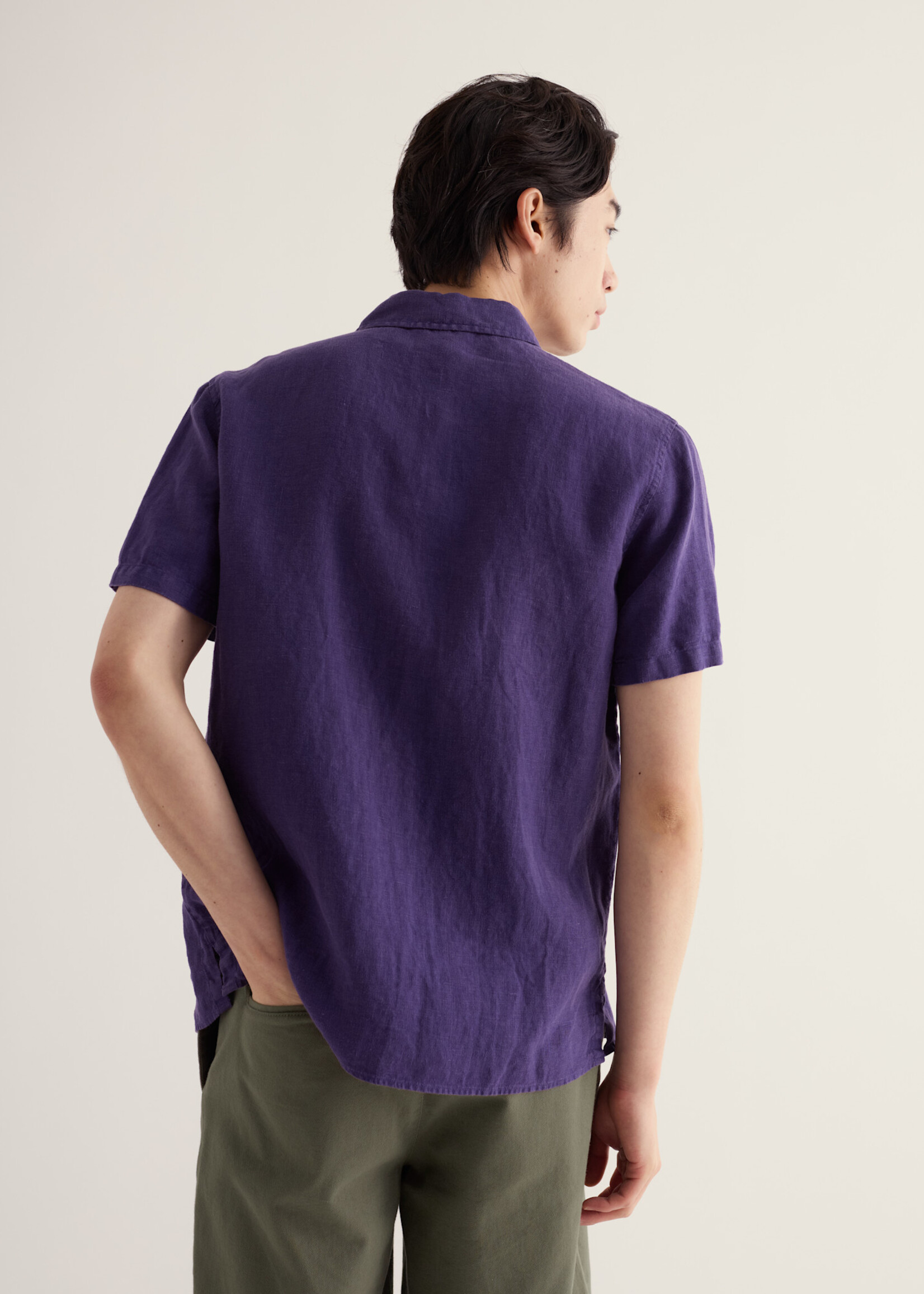 SEASALT CORNWALL SEASALT MEN’S CARNE SS SHIRT BLACKCURRANT