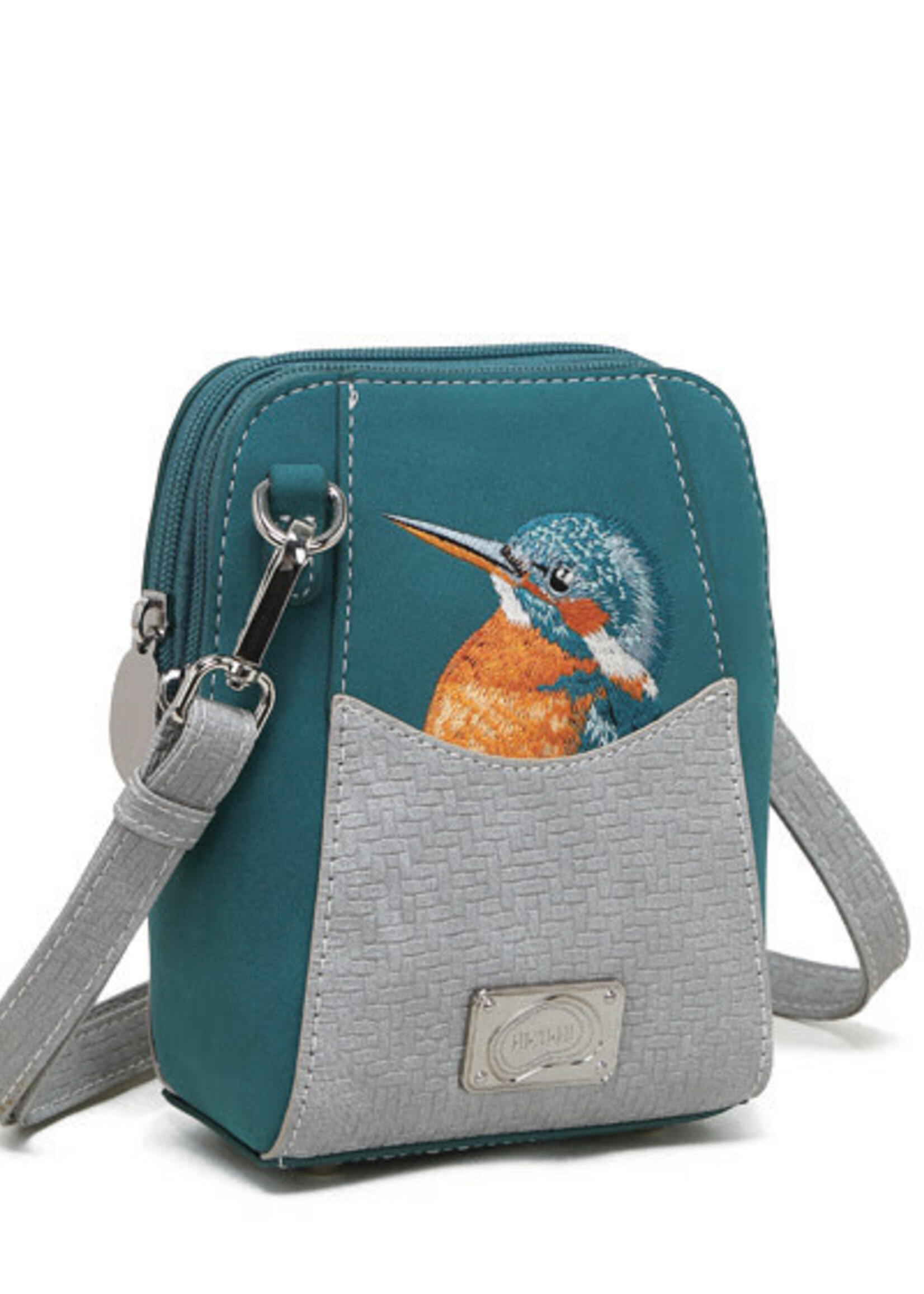 HIDIHI HIDIHI LITLLE PARADISE SHOULDER CROSSBODY PETROL LIGHT GREY LP14