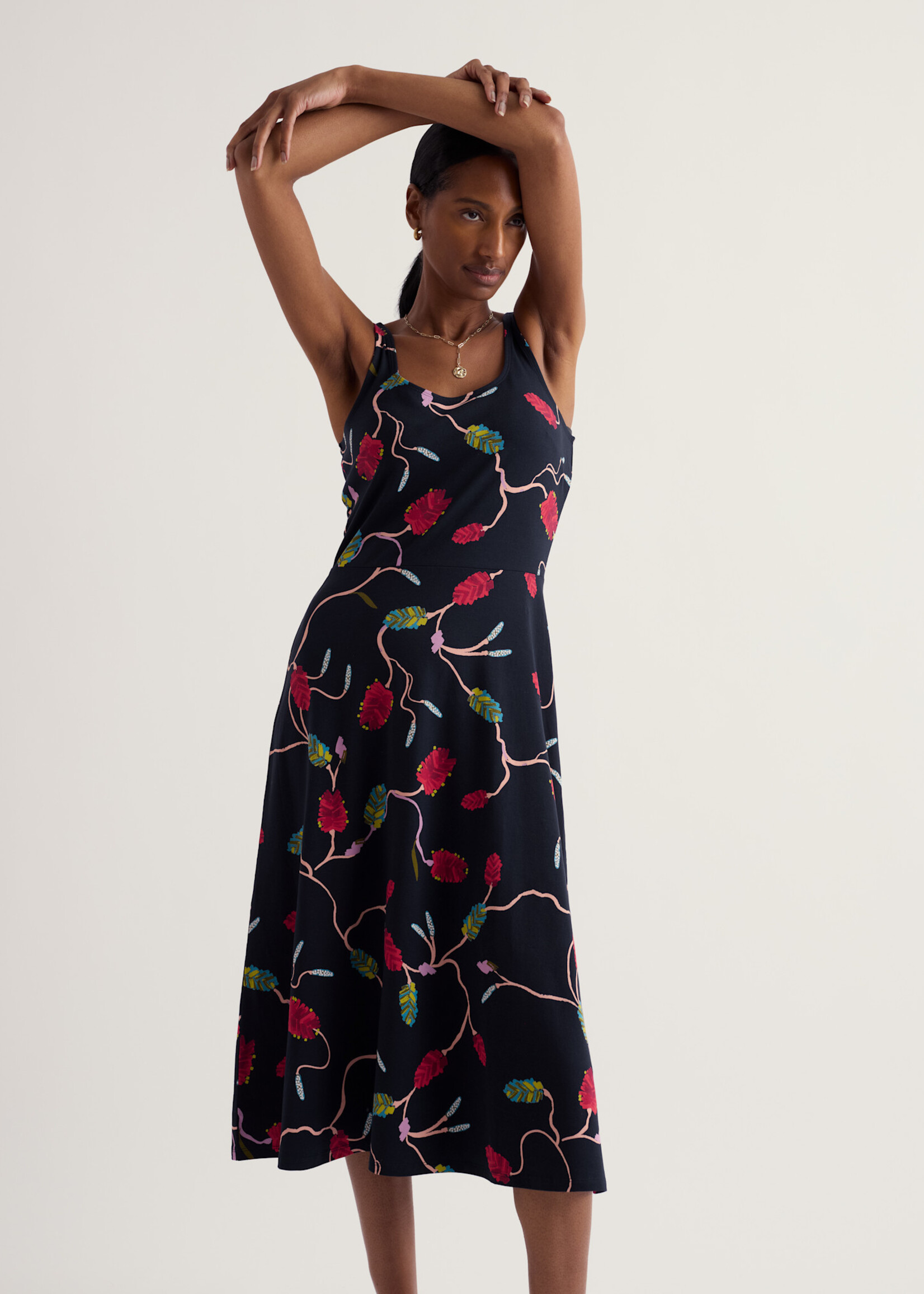 SEASALT CORNWALL SEASALT SUN GLEAM DRESS BOTTLEBRUSH MARITIME
