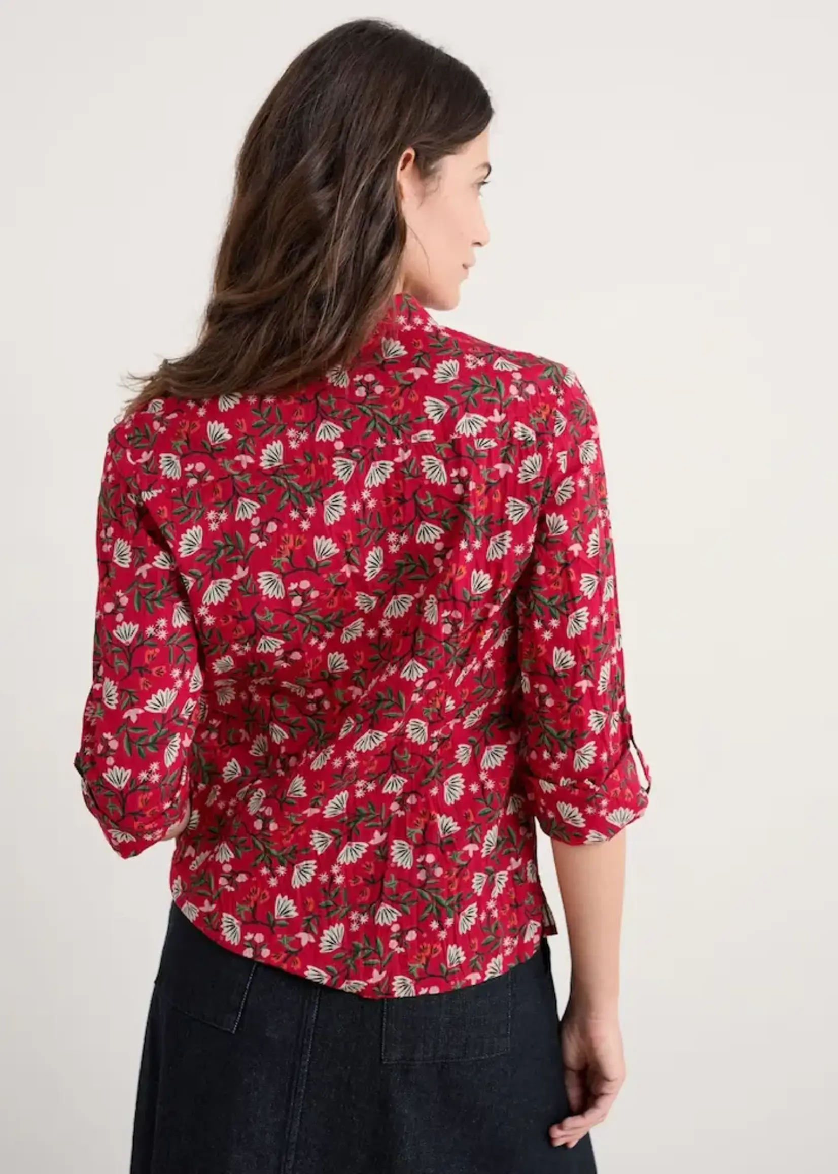 SEASALT CORNWALL SEASALT LARISSA SHIRT LARISSA SHIRT WINTER WILDFLOWER CARMINE