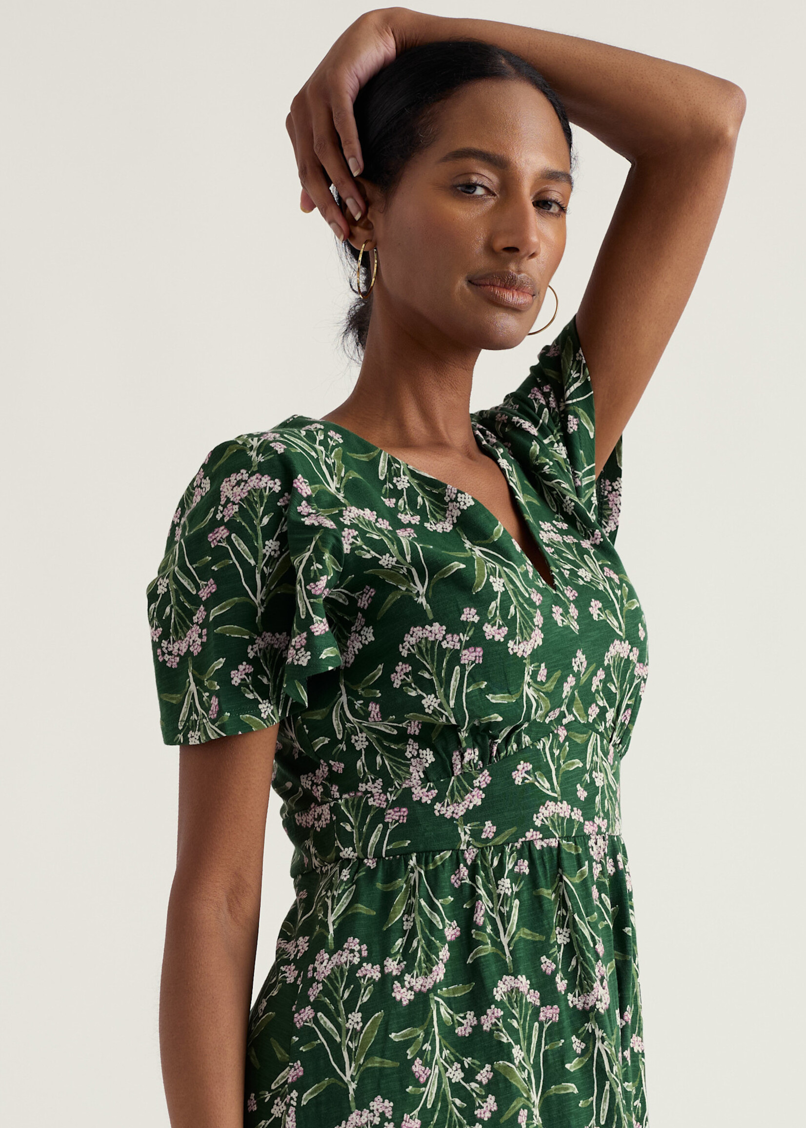 SEASALT CORNWALL SEASALT CHATEAUX DRESS YARROW STUDY TREETOP