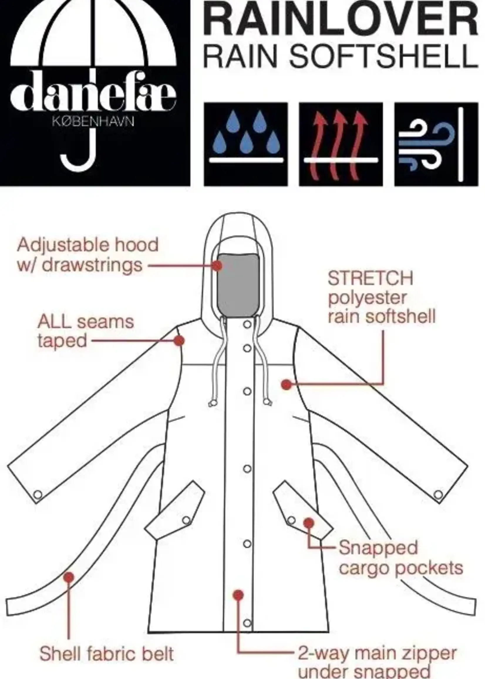 DANEFAE DANEFAE DANERAINLOVER RAINCOAT OCCER