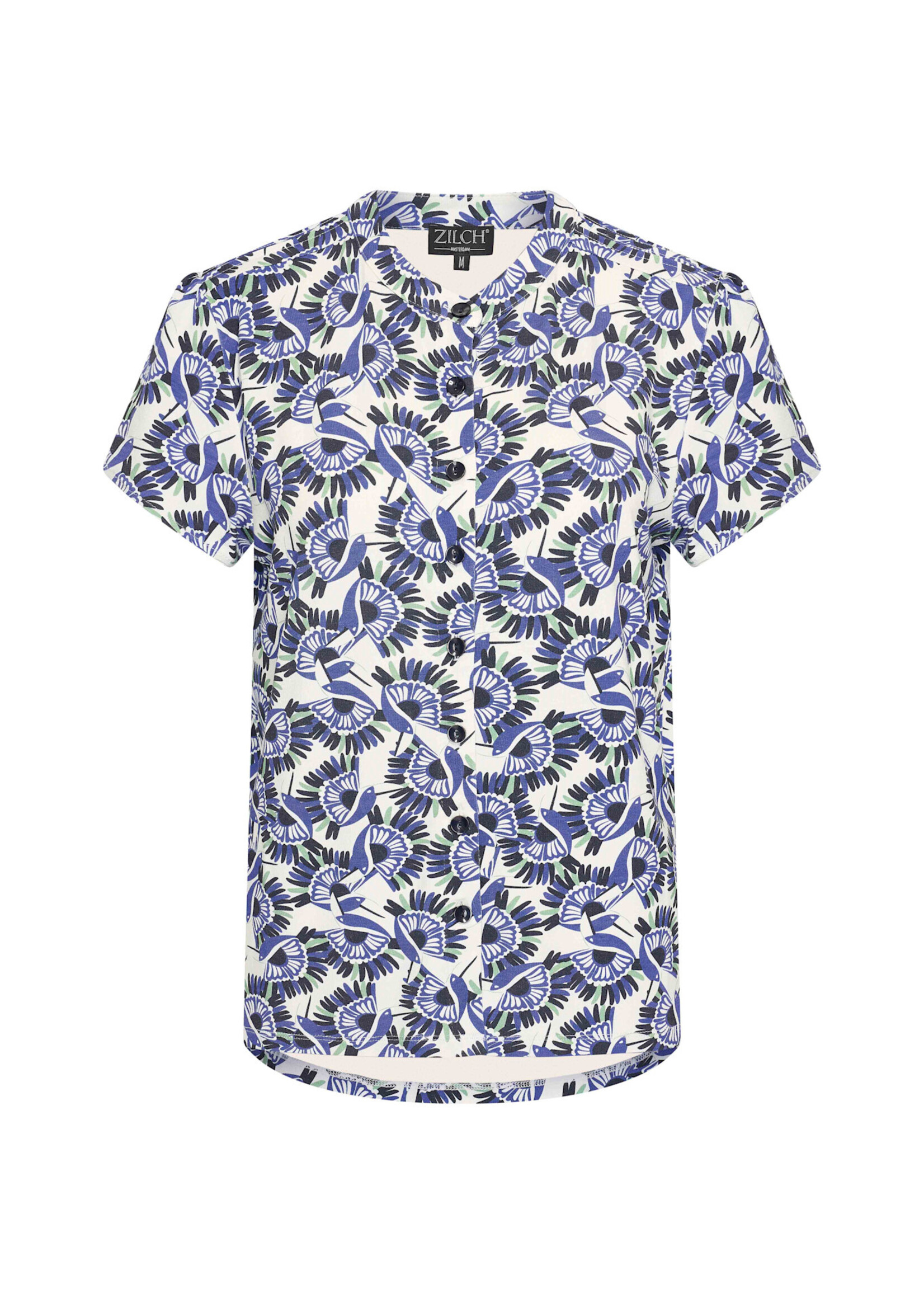 ZILCH ZILCH BLOUSE TOUCAN ROYAL BLUE