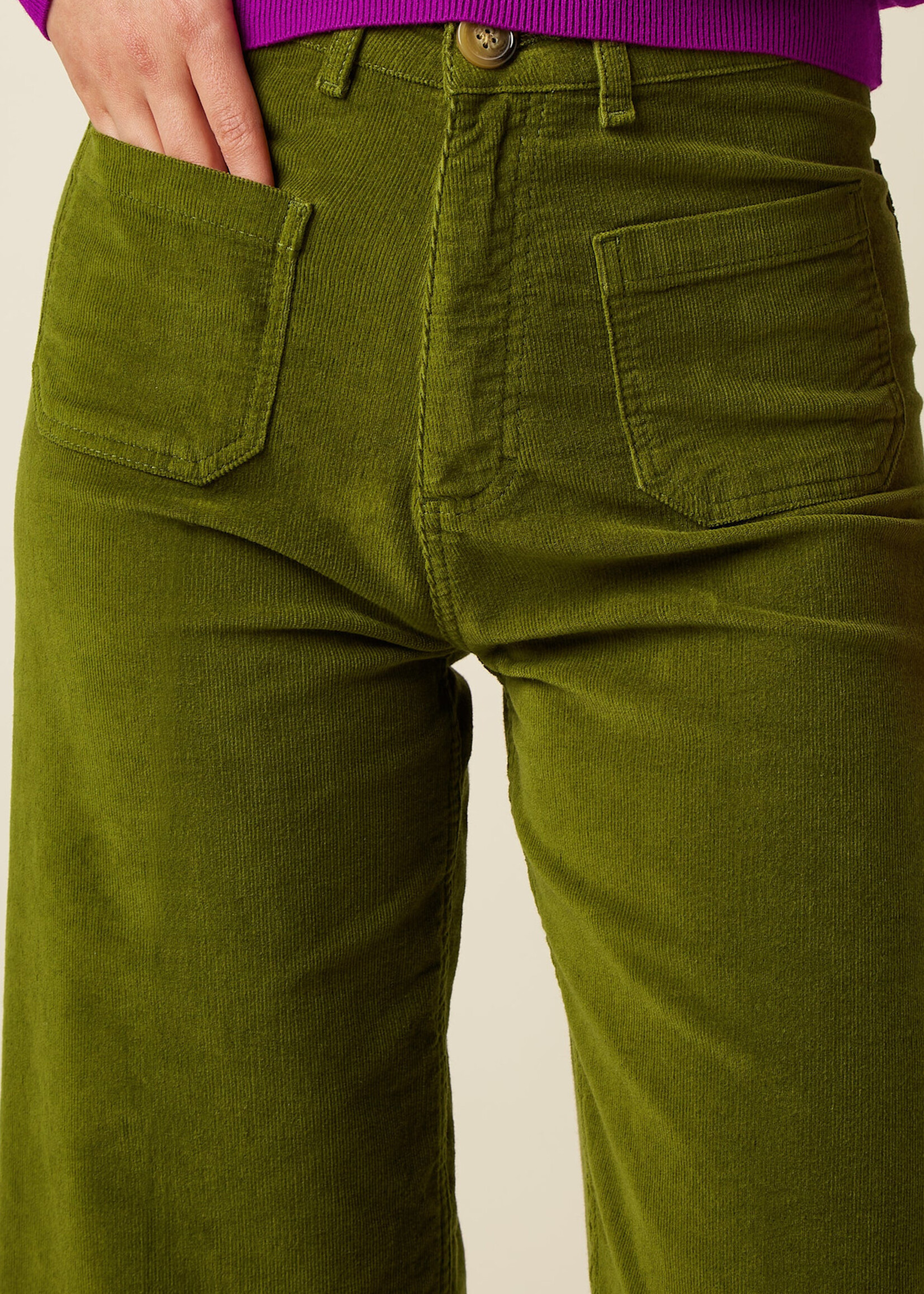 KING LOUIE KING LOUIE PAIGE POCKET PANTS BABY CORD POSEY GREEN