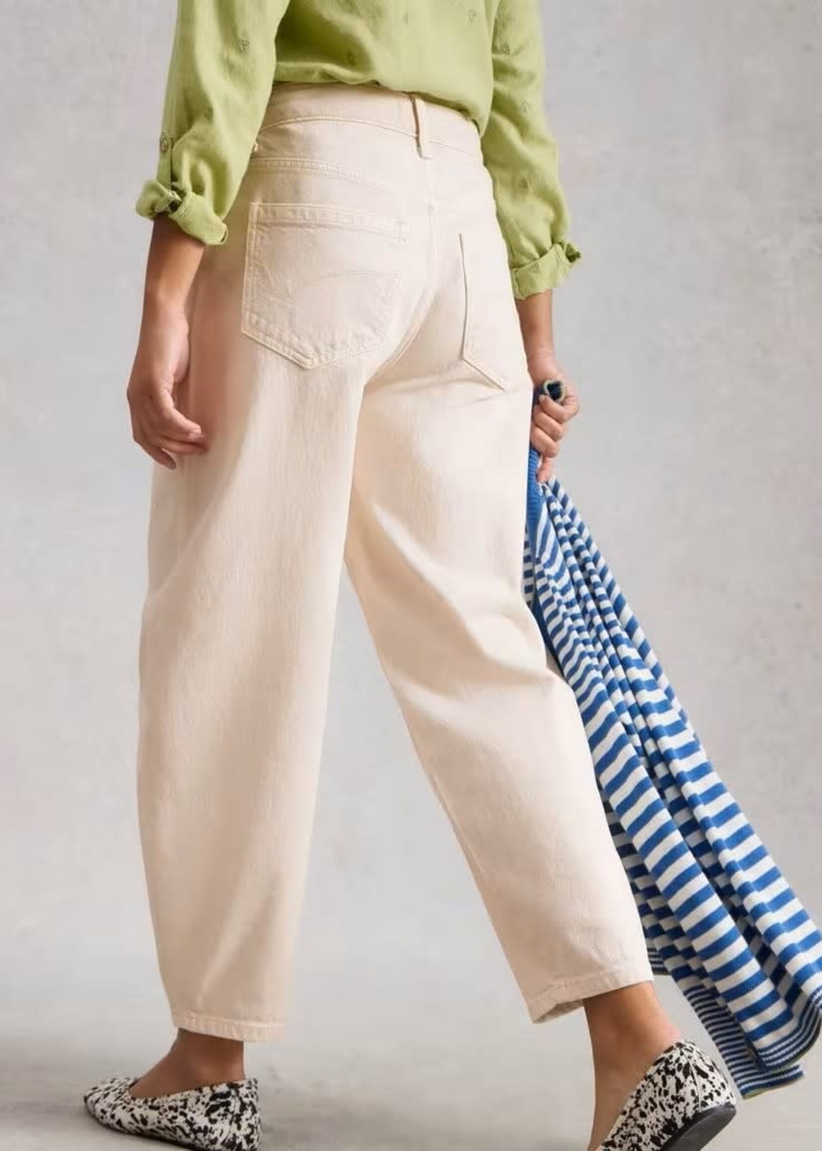 WHITE STUFF WHITE STUFF AUBREY BARREL LEG NATURAL WHITE