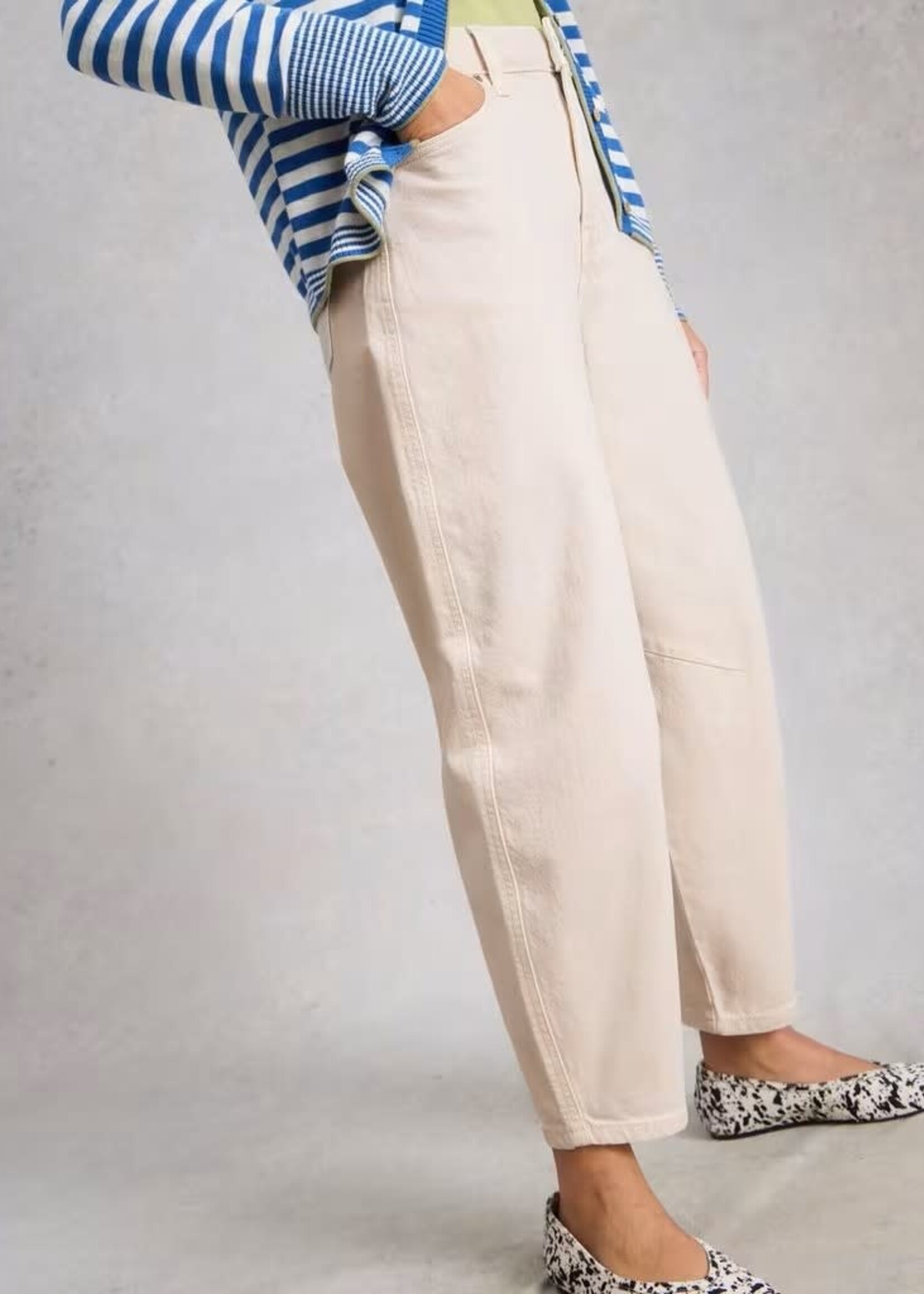 WHITE STUFF WHITE STUFF AUBREY BARREL LEG NATURAL WHITE