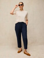 WHITE STUFF WHITE STUFF ILLY CROP STRAIGHT TROUSER DARK NAVY
