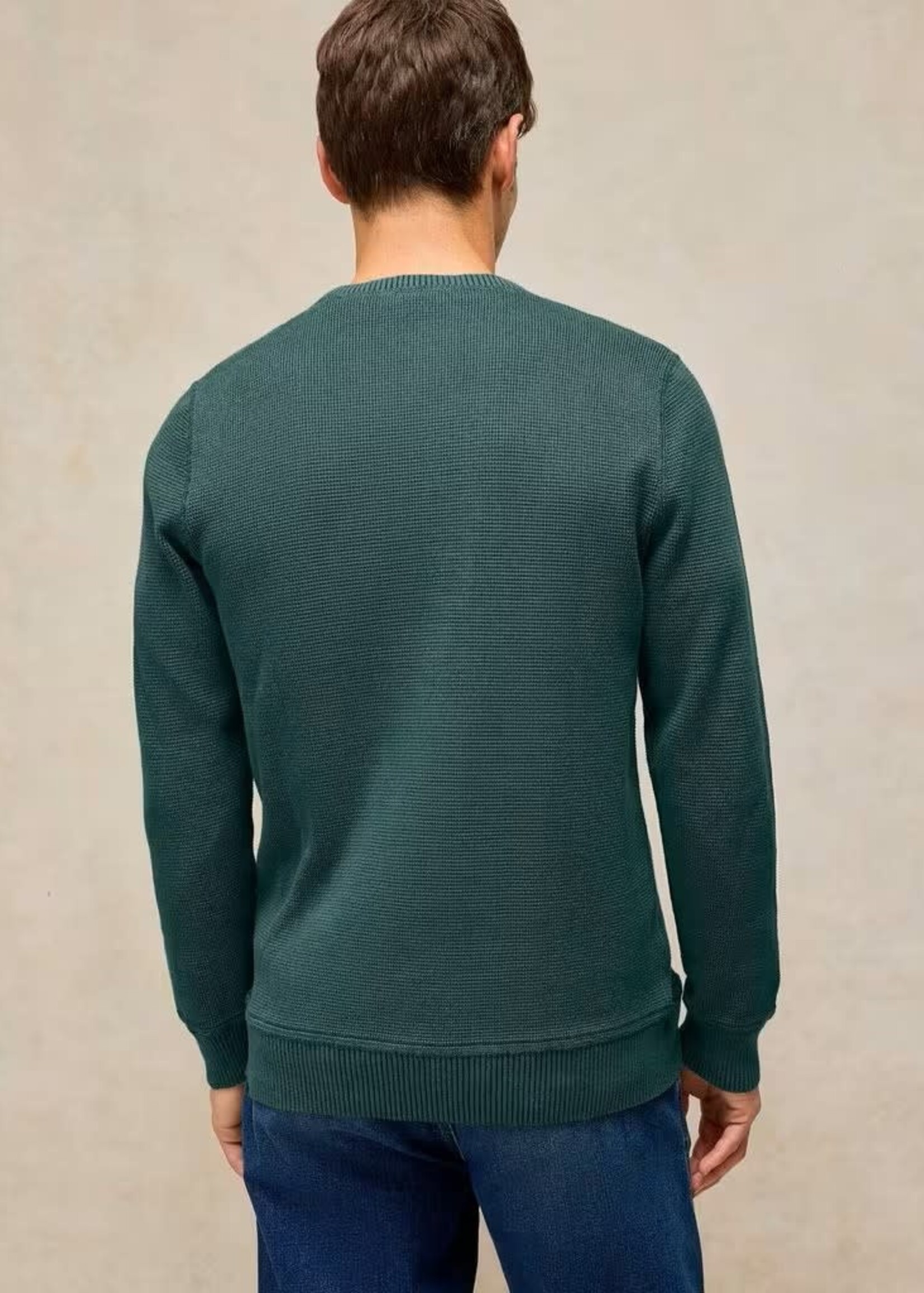 WHITE STUFF WHITE STUFF ATTADALE CREW NECK DARK GREEN