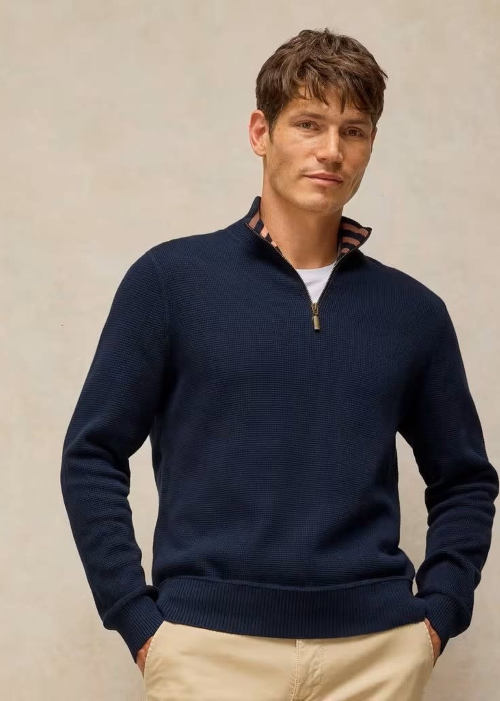 WHITE STUFF WHITE STUFF ATTADALE FUNNEL NECK DARK NAVY