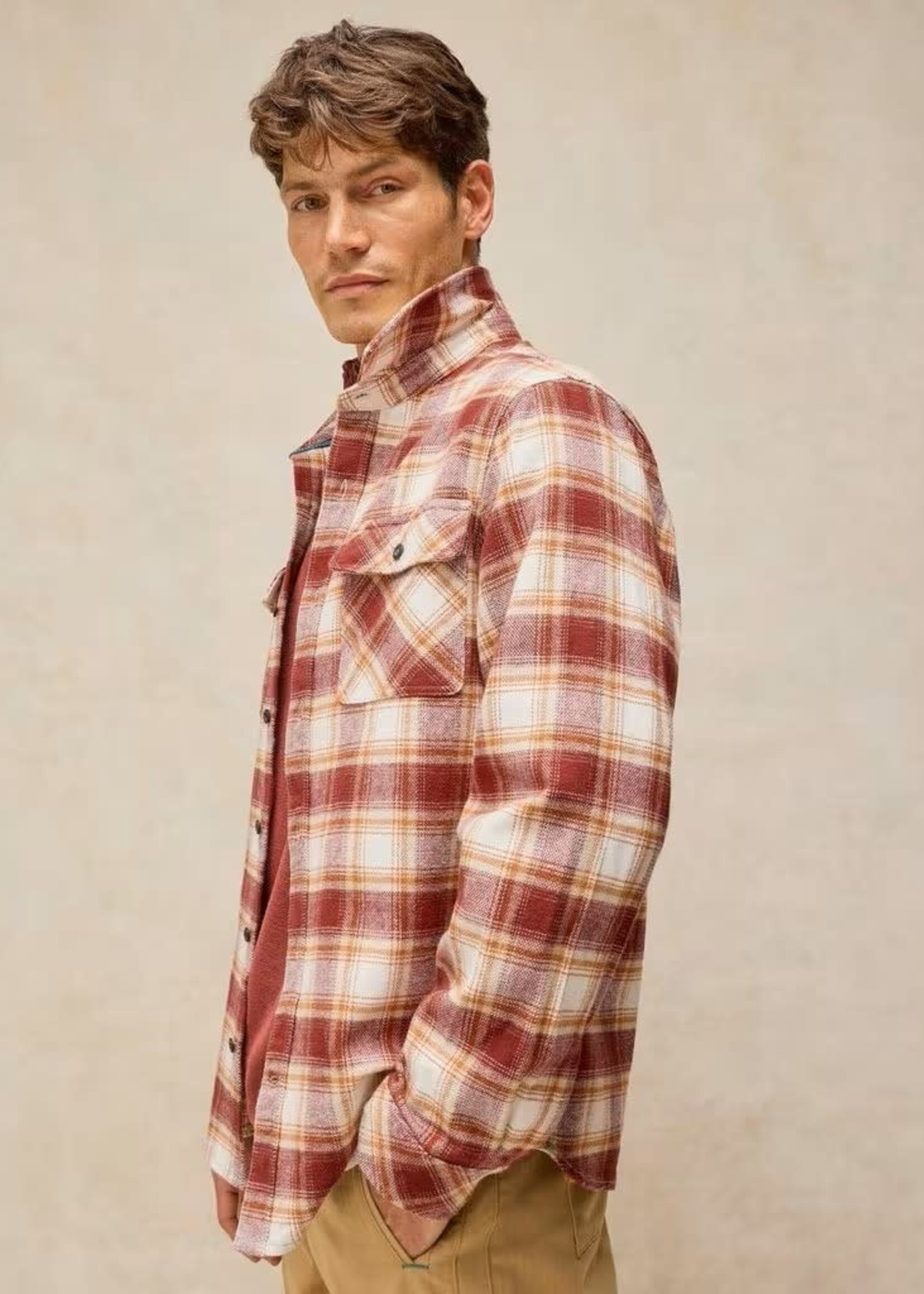 WHITE STUFF WHITE STUFF DARWEN CHECK SHIRT JACKET RED MULTI