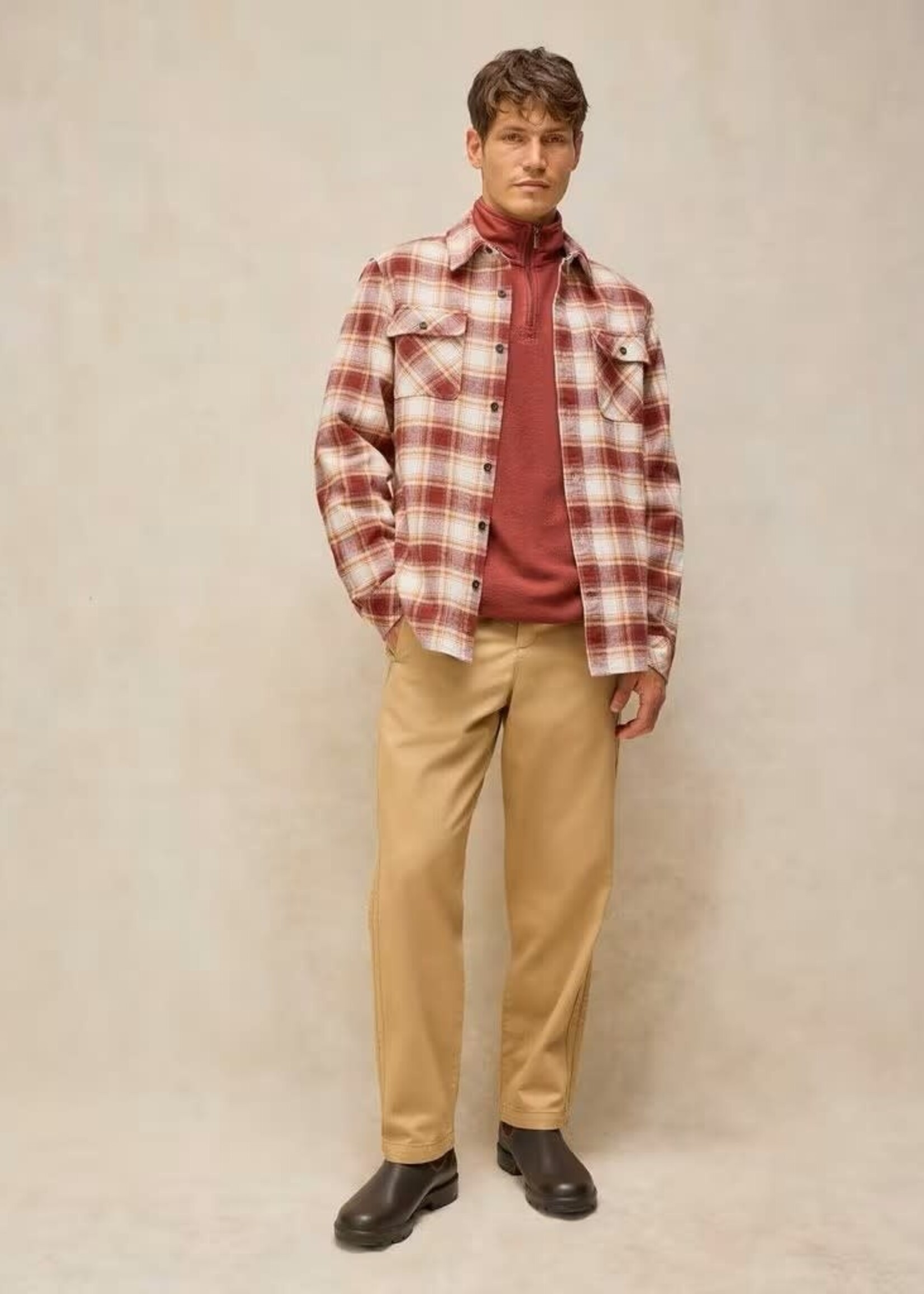WHITE STUFF WHITE STUFF DARWEN CHECK SHIRT JACKET RED MULTI