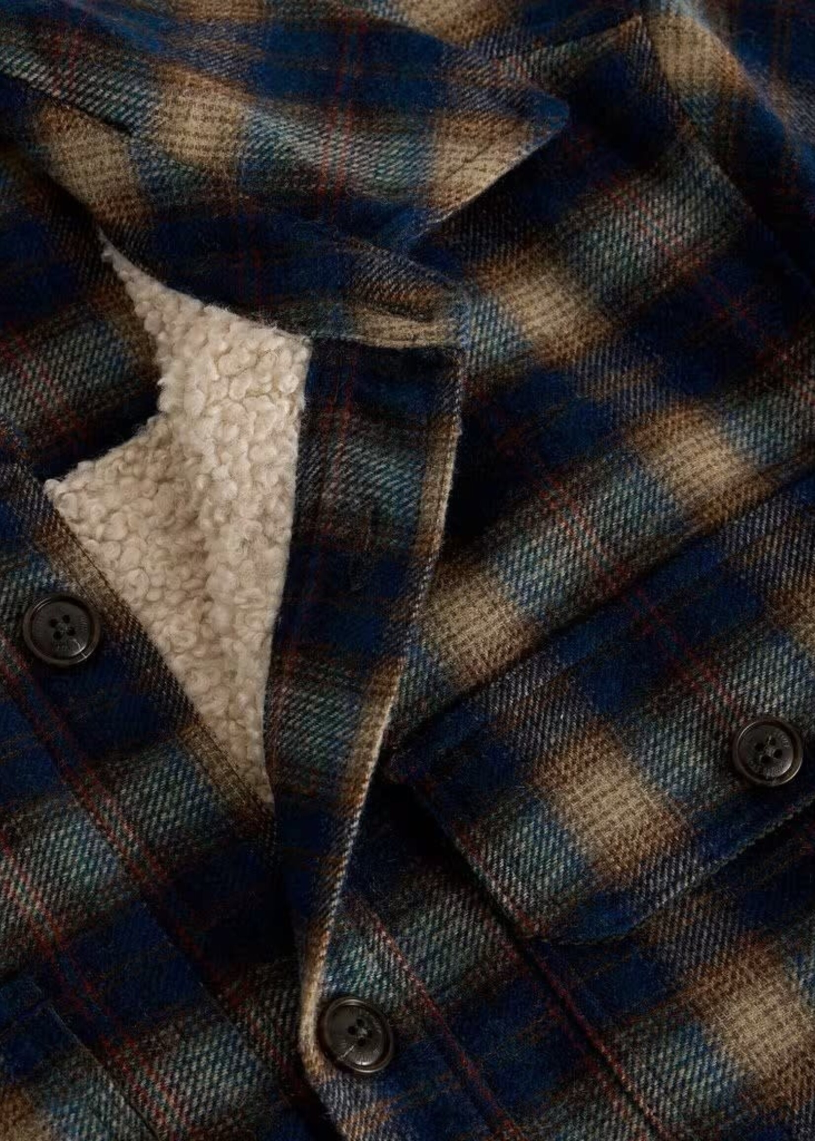 WHITE STUFF WHITE STUFF HETTON CHECK BORG LINED JACKET