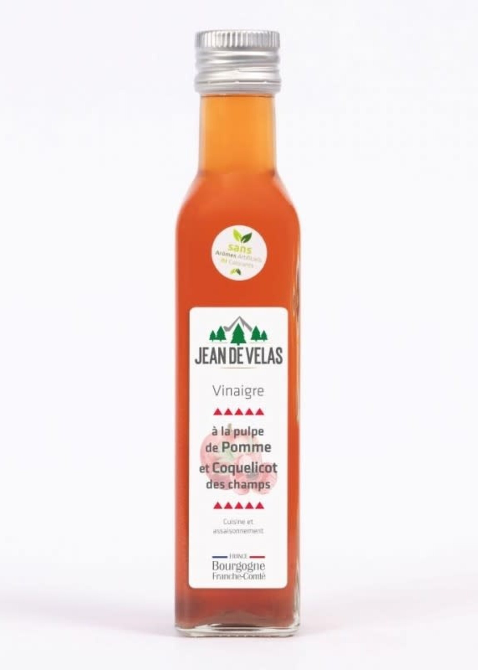 JEAN DE VELAS JEAN DE VELAS VINAIGRE A LA PULPE DE POMME ET COQUELICOT