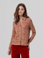 SURKANA SURKANA OVERSIZED BLOUSE FLOWER CAMEL