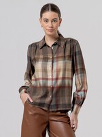SURKANA SURKANA PUFF SHOULDER BLOUSE LIGHT CAMEL