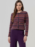 SURKANA SURKANA TEXTURED CROPPED JACKET CHERRY