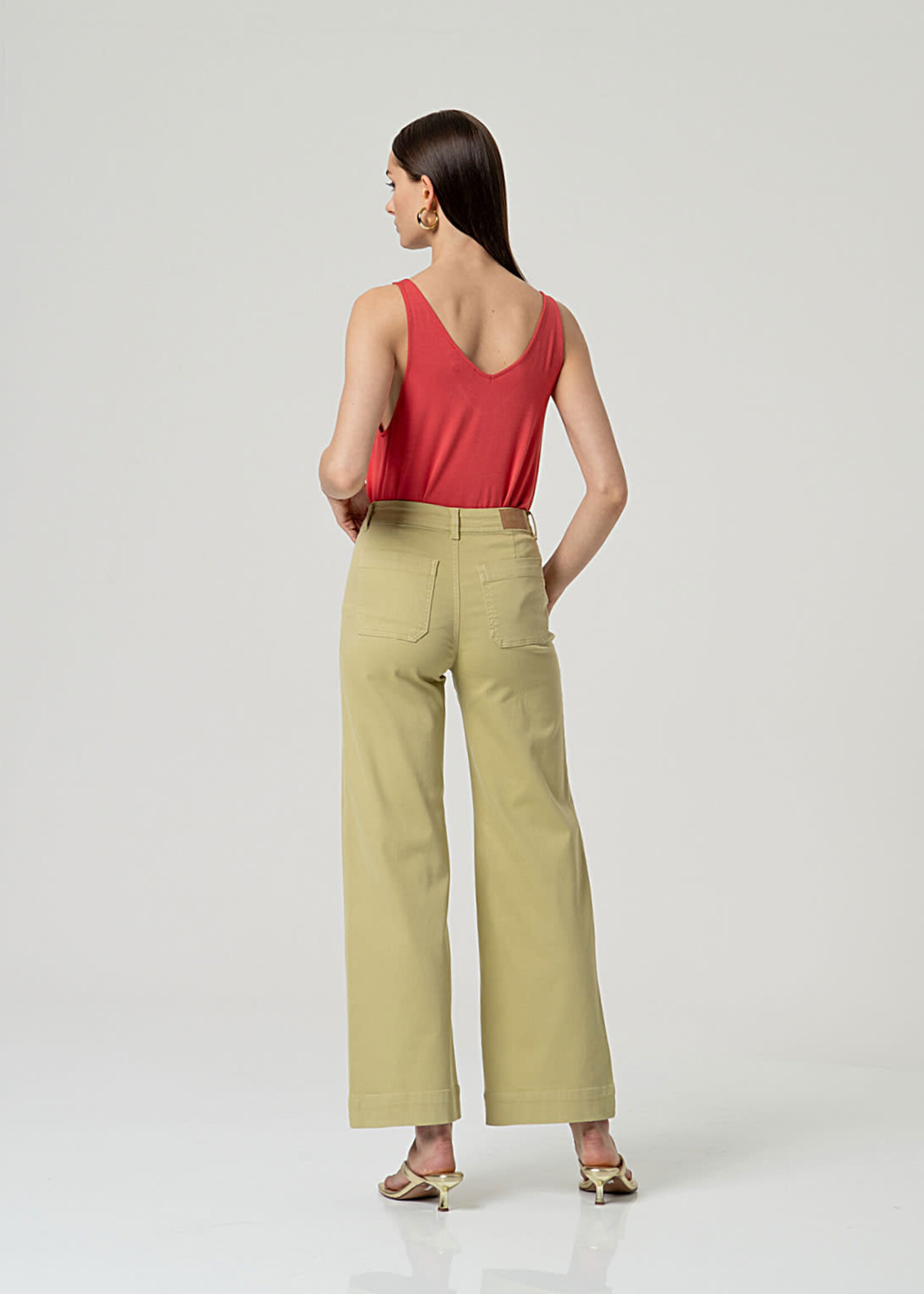 SURKANA SURKANA WIDE LEG PANTS LIGHT OLIVE