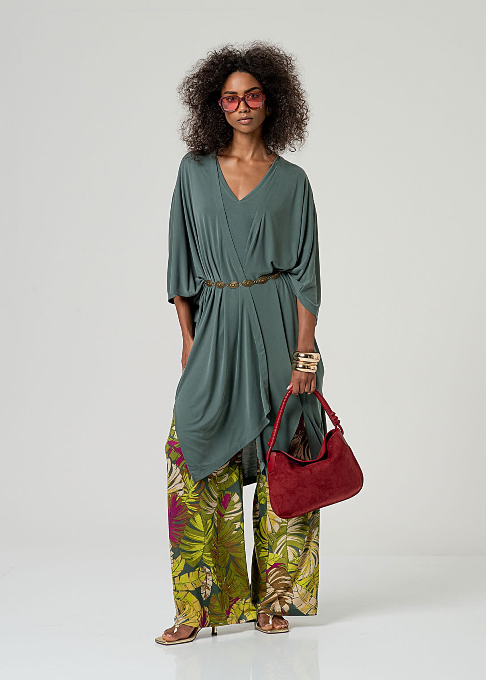 SURKANA SURKANA  WIDE LEG PANTS GREEN