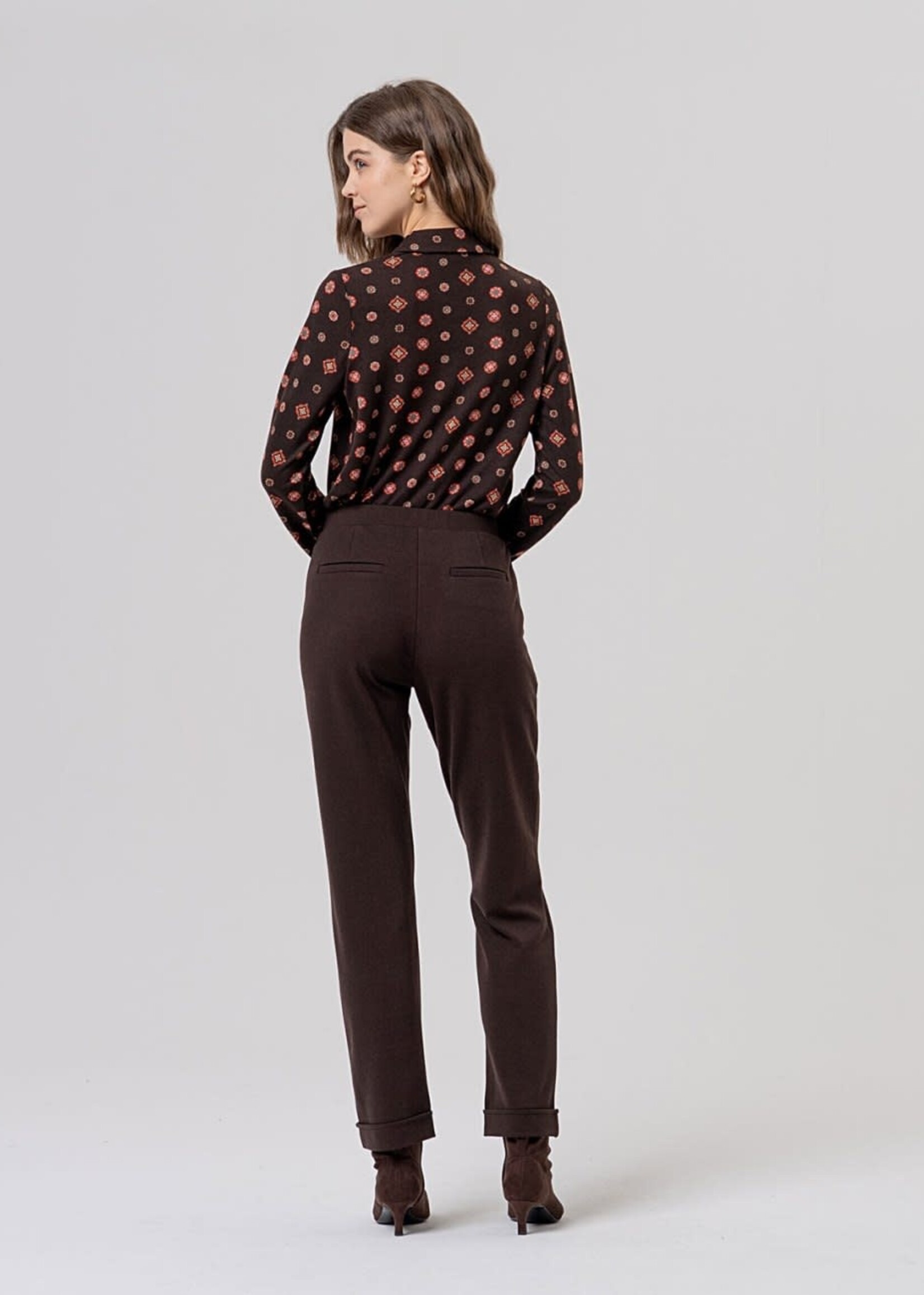 SURKANA SURKANA CHINO STYLE TROUSER CHOCOLATE