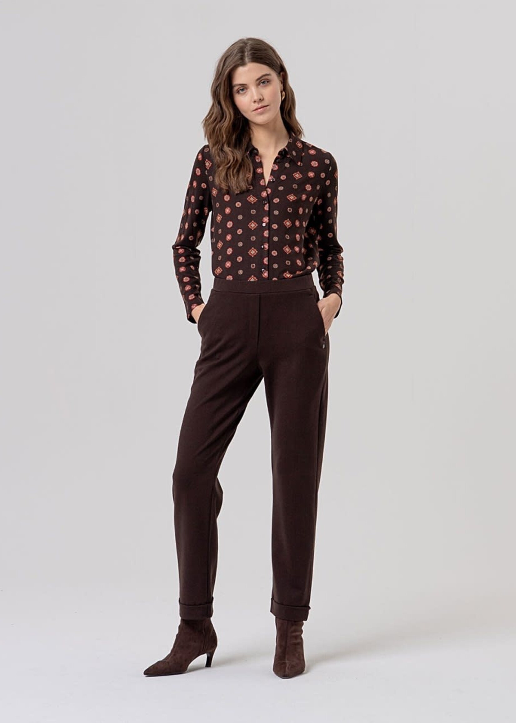 SURKANA SURKANA CHINO STYLE TROUSER CHOCOLATE