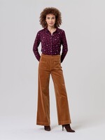 SURKANA SURKANA WIDE LEG TROUSER CORDED PATCH POCKETS TOFFEE
