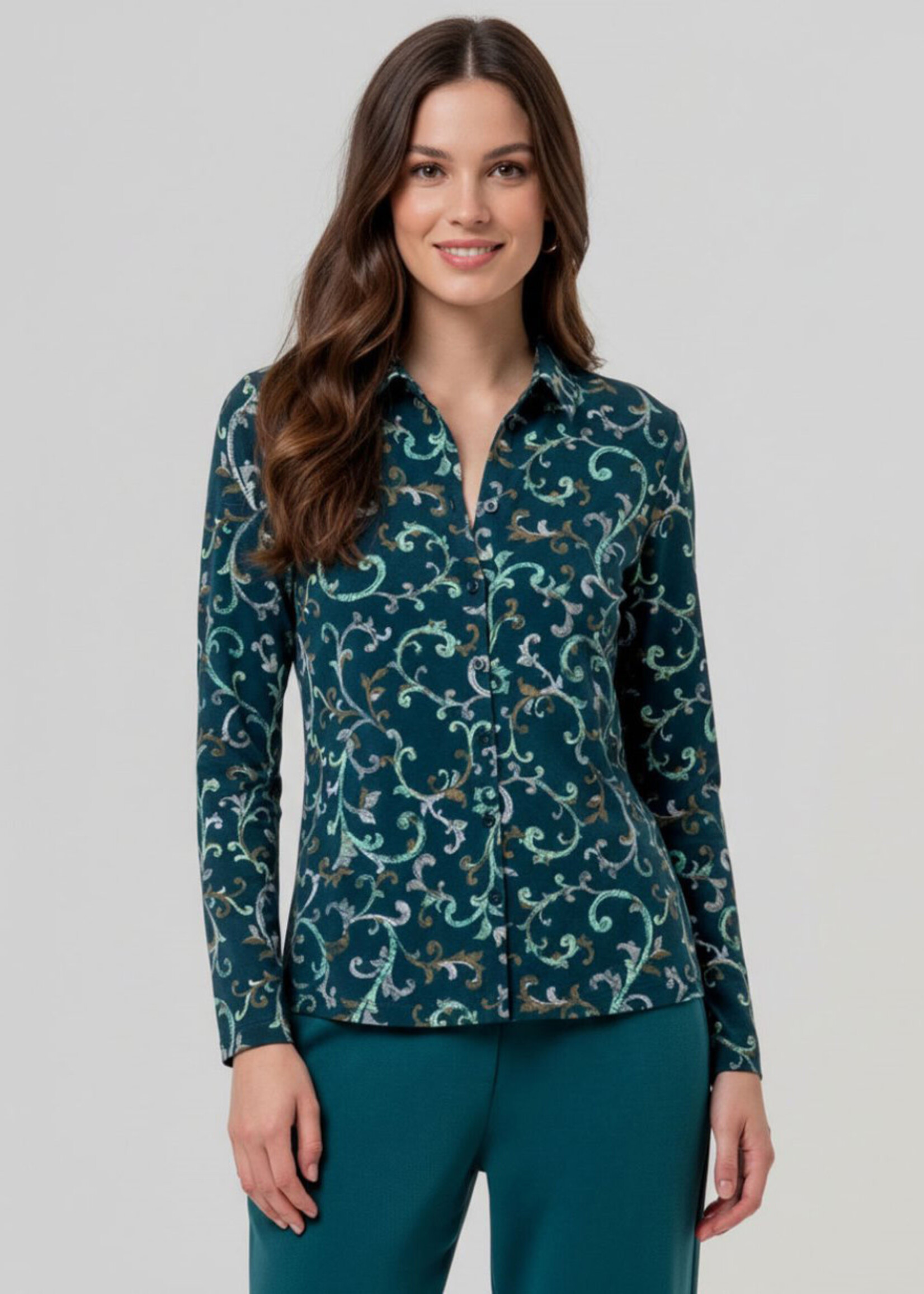 SURKANA SURKANA BLOUSE DARK GREEN