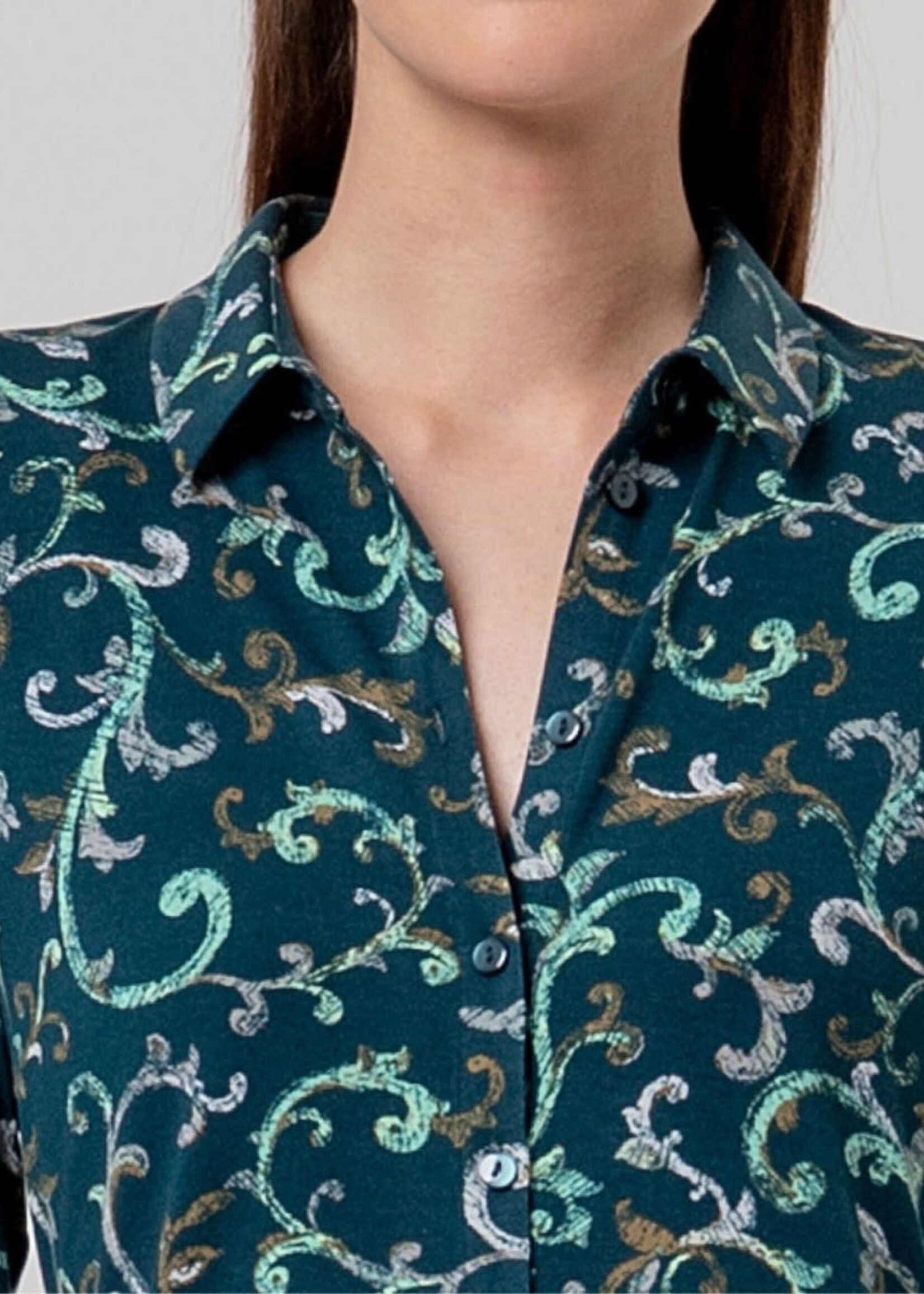 SURKANA SURKANA BLOUSE DARK GREEN
