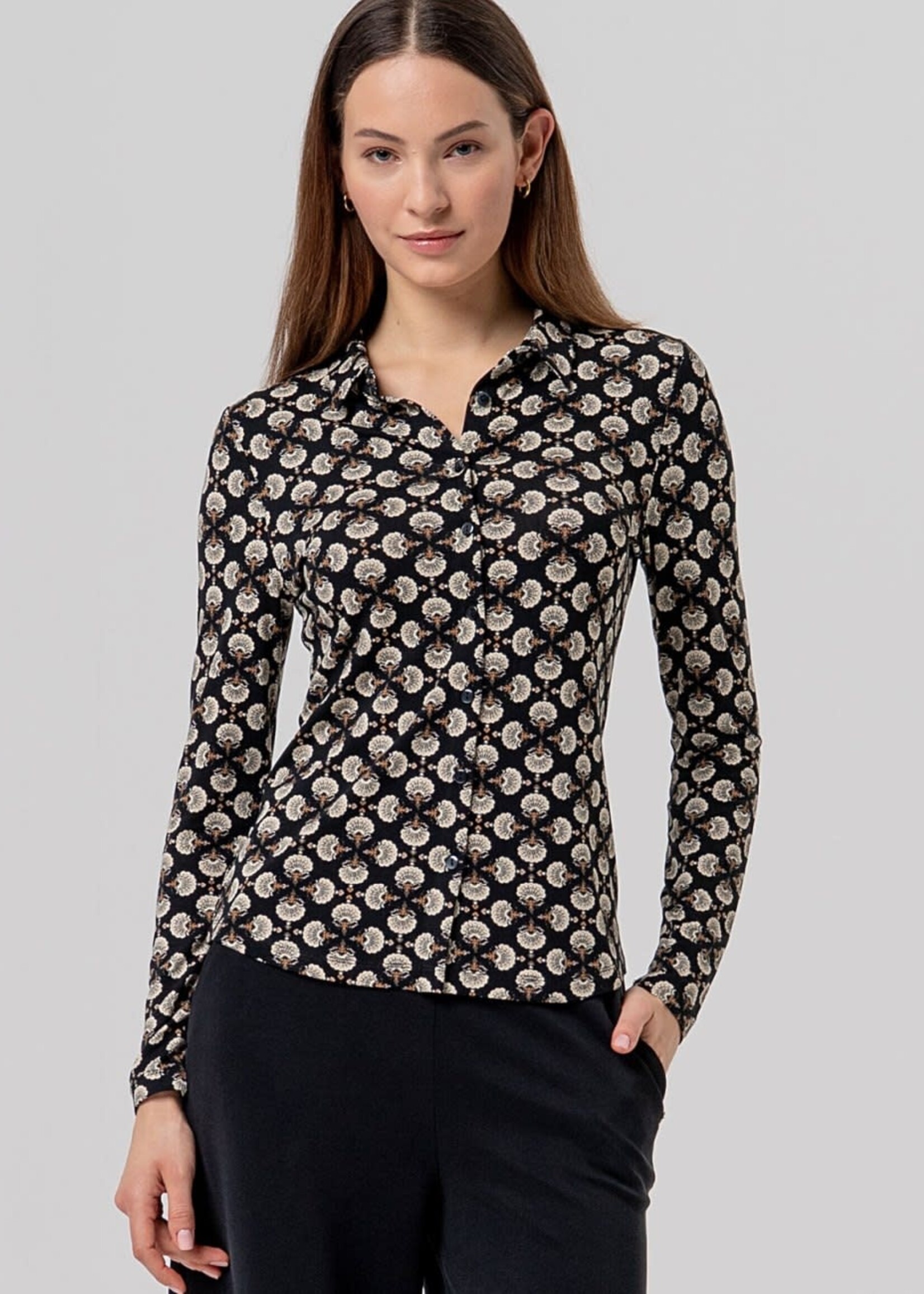 SURKANA SURKANA LS BLOUSE BLACK