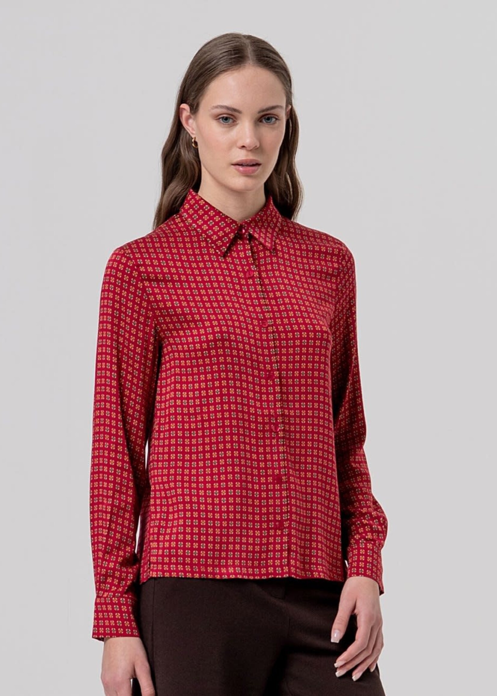 SURKANA SURKANA WIDE STYLE BLOUSE RED