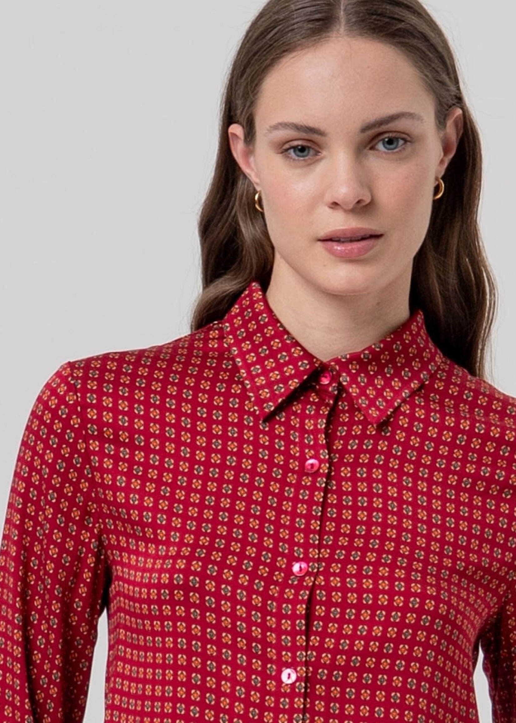 SURKANA SURKANA WIDE STYLE BLOUSE RED