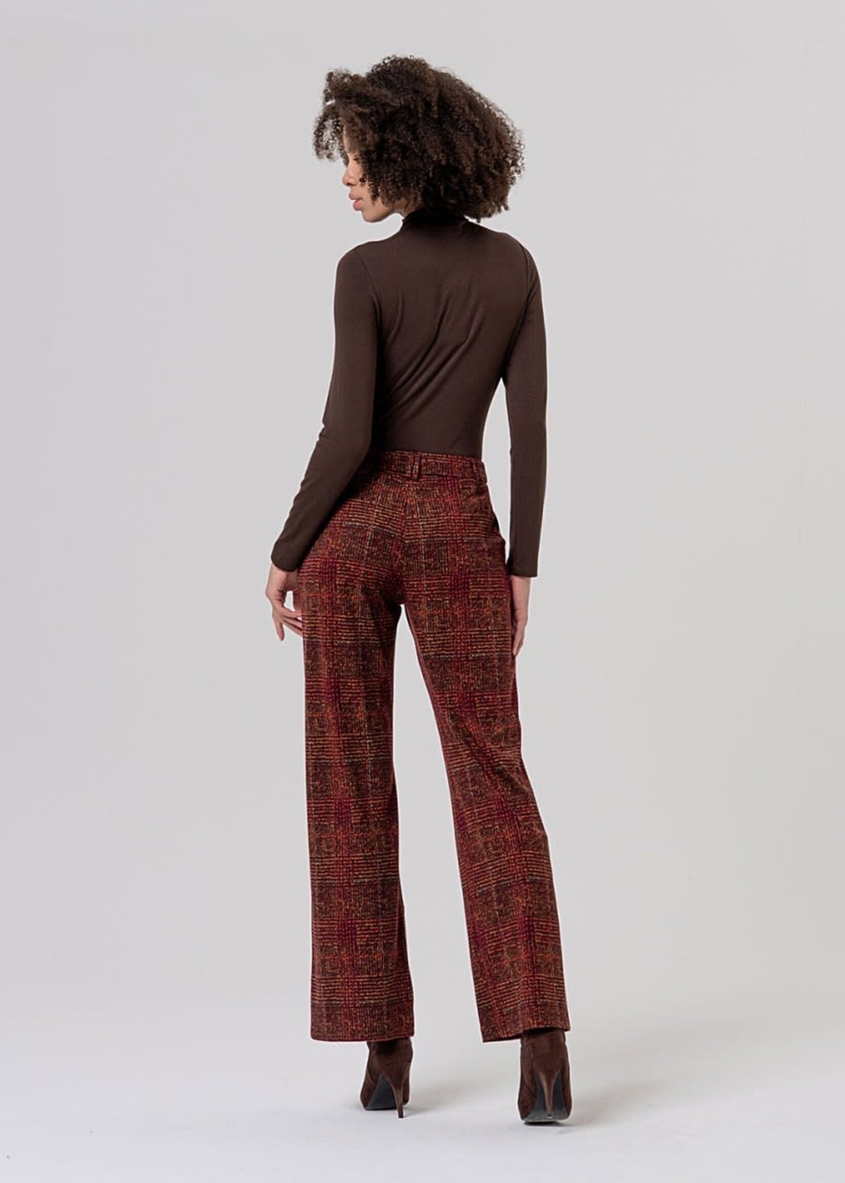 SURKANA SURKANA STRAIGHT LEG TROUSER MAROON
