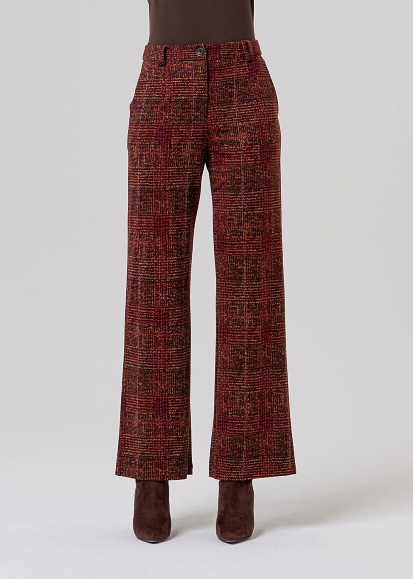 SURKANA SURKANA STRAIGHT LEG TROUSER MAROON