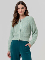 SURKANA SURKANA CABLE CREW NECK CARDIGAN APPLE GREEN 566SANI333 100