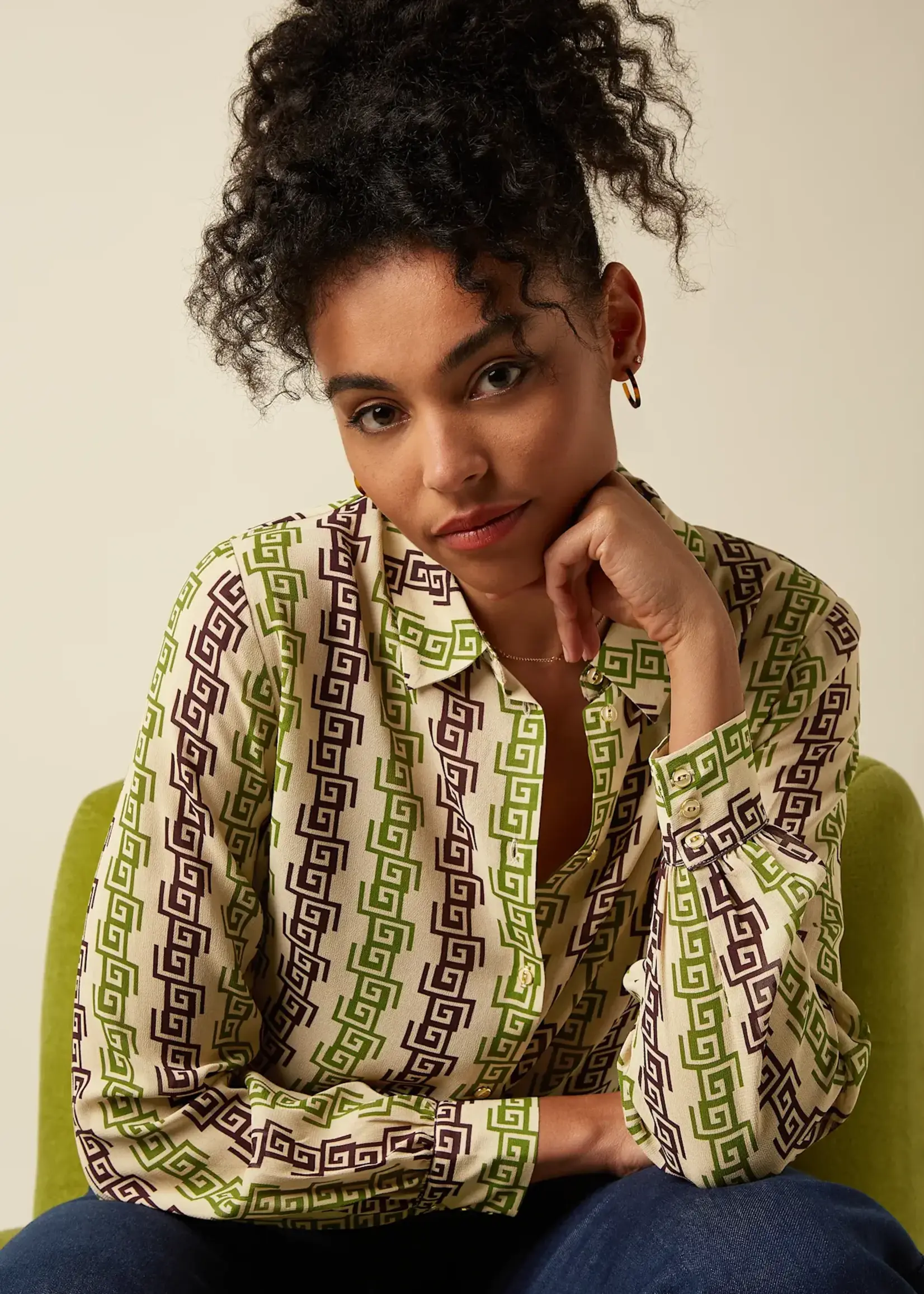 KING LOUIE KING LOUIE MAISIE BLOUSE TENUE MARZIPAN