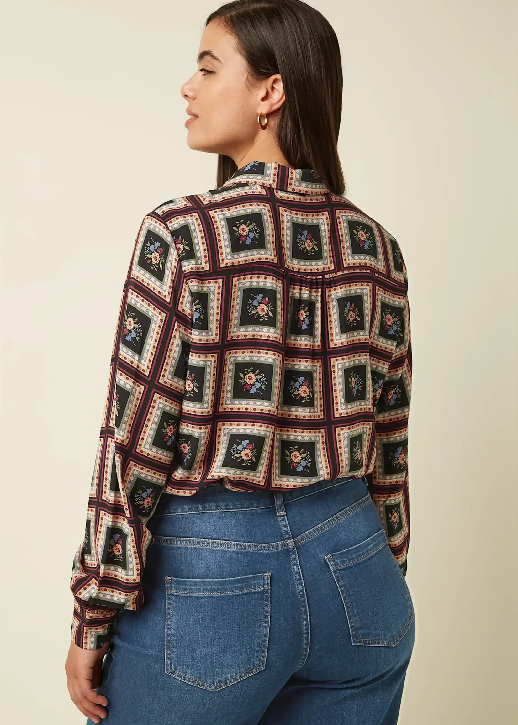 KING LOUIE KING LOUIE MAISIE BLOUSE MELROSE BLACK