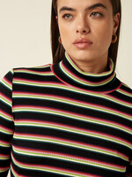 KING LOUIE KING LOUIE ROLLNECK TOP LOTTIE STRIPE IMPERIAL PURPLE