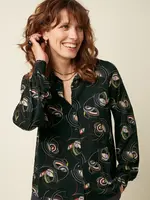 KING LOUIE KING LOUIE MAISIE BLOUSE DOLLY BLACK